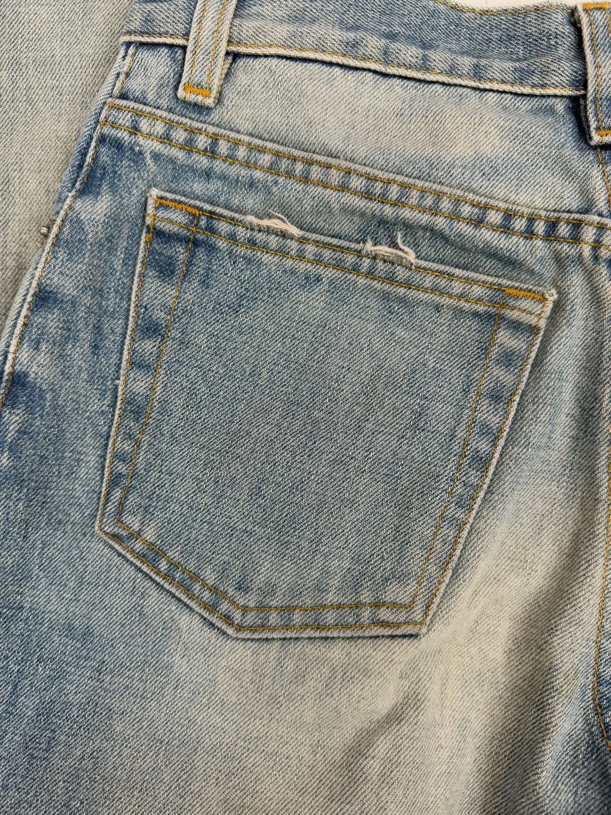 Helmut Lang 90s Helmut Lang Vintage Sanded Broken Wash Blue Denim Size US 26 / EU 42 - 4 Thumbnail