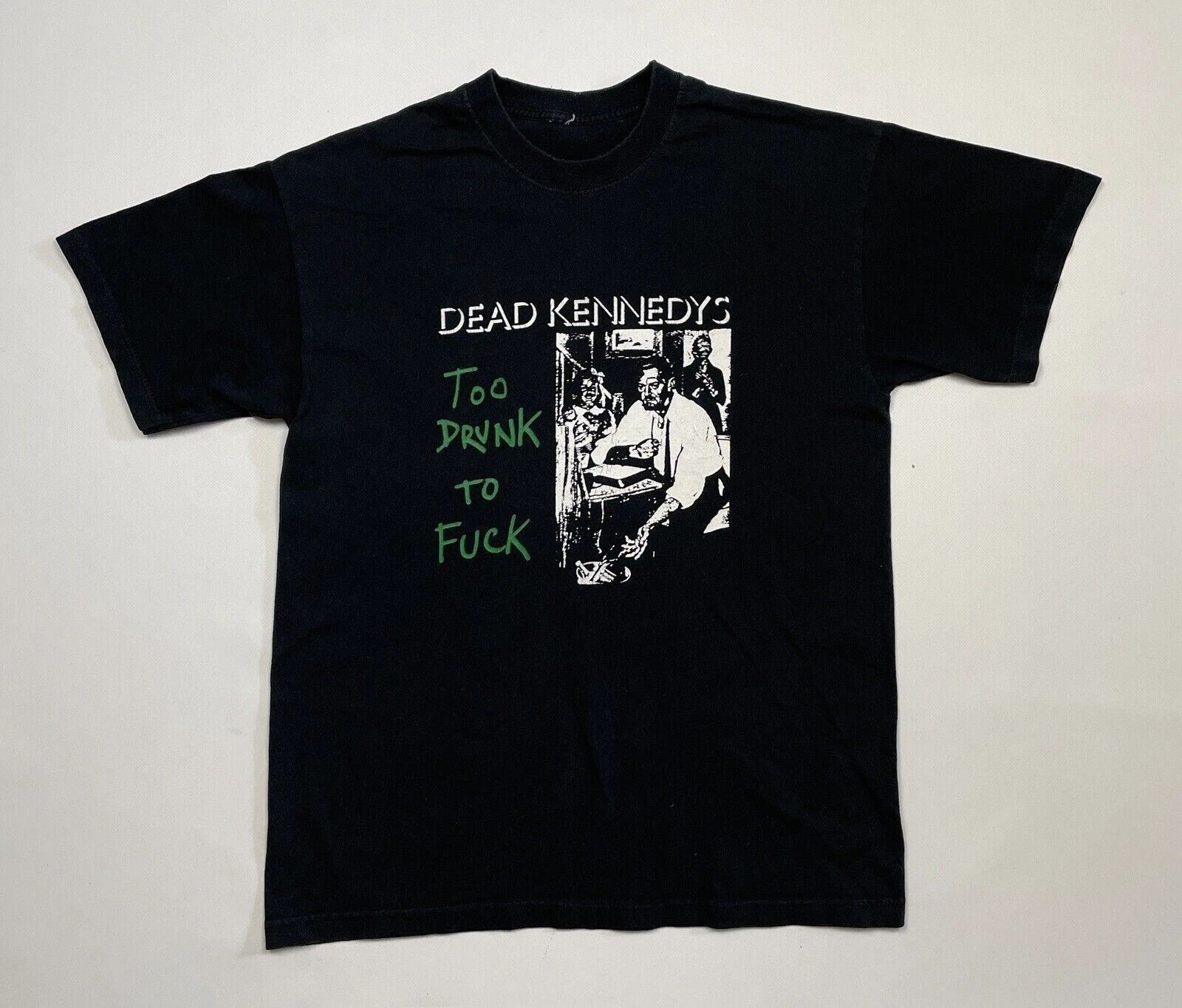 Vintage VINTAGE 1995 DEAD KENNEDYS TOO DRUNK TO FUC# SHIRT RARE BAND Size US M / EU 48-50 / 2 - 1 Thumbnail