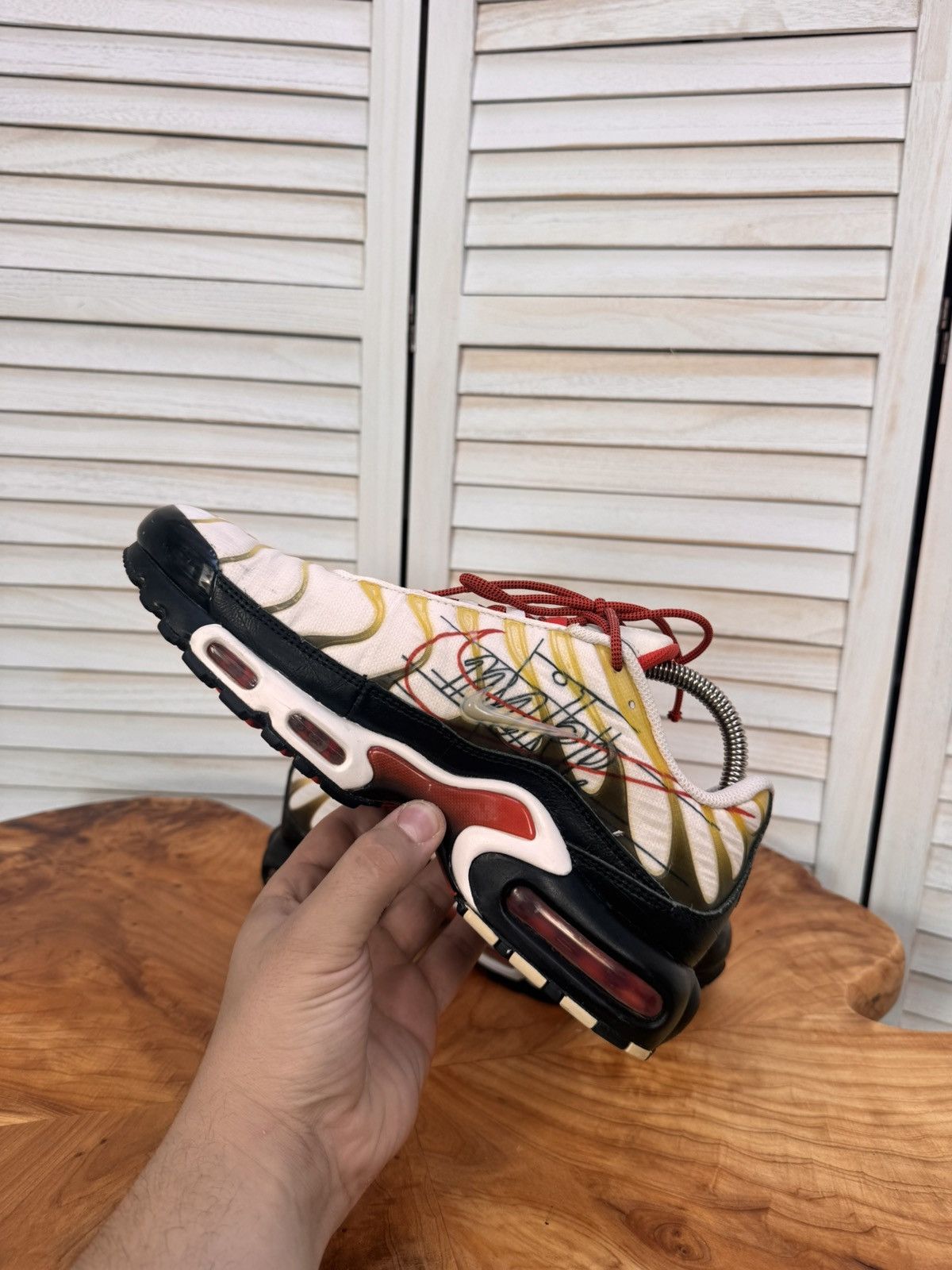 Nike Nike Air Max Plus TN White Red Gold Men’s Size 8.5 Size US 8.5 / EU 41-42 - 6 Thumbnail