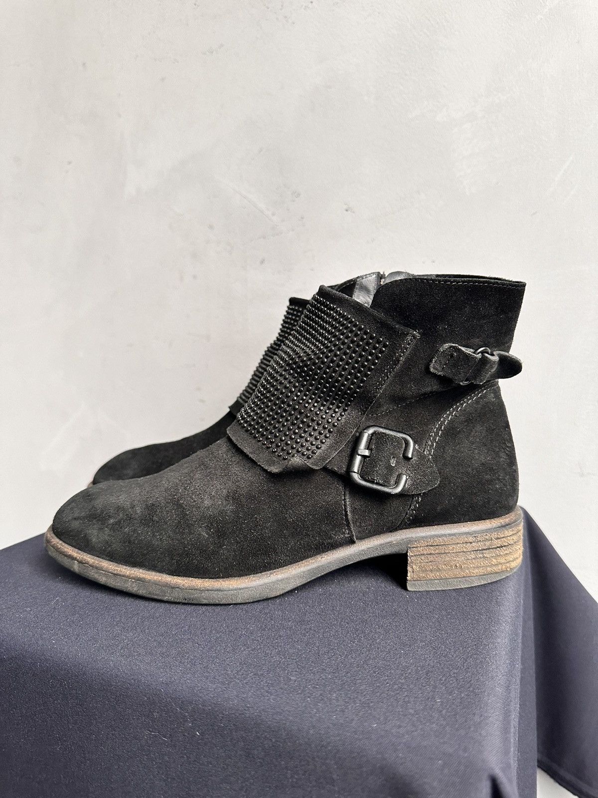 A.S.98 Leather Vintage New Rock Metal Zip AS 99 Bikkembergs Japan Size US 7 / EU 40 - 8 Thumbnail