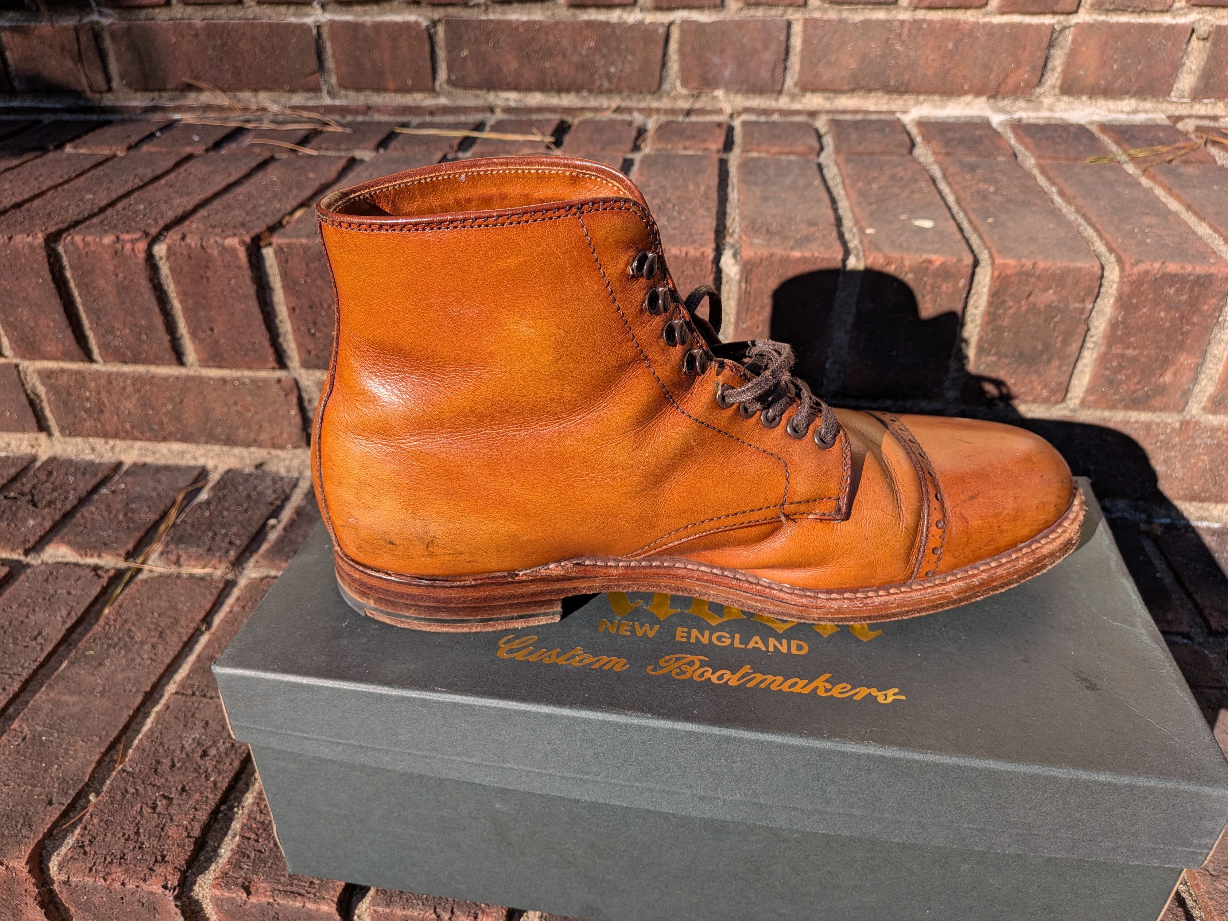 Alden × J.Crew Alden X J Crew Tan Captoe Boots Size US 7.5 / EU 40-41 - 5 Thumbnail