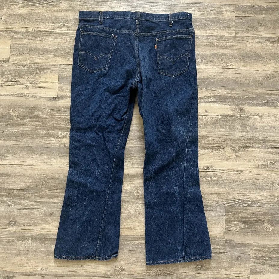 Levi's Vintage 70s Levi's 646 Flared Bellbottom Denim Jeans Size US 40 / EU 56 - 1 Thumbnail