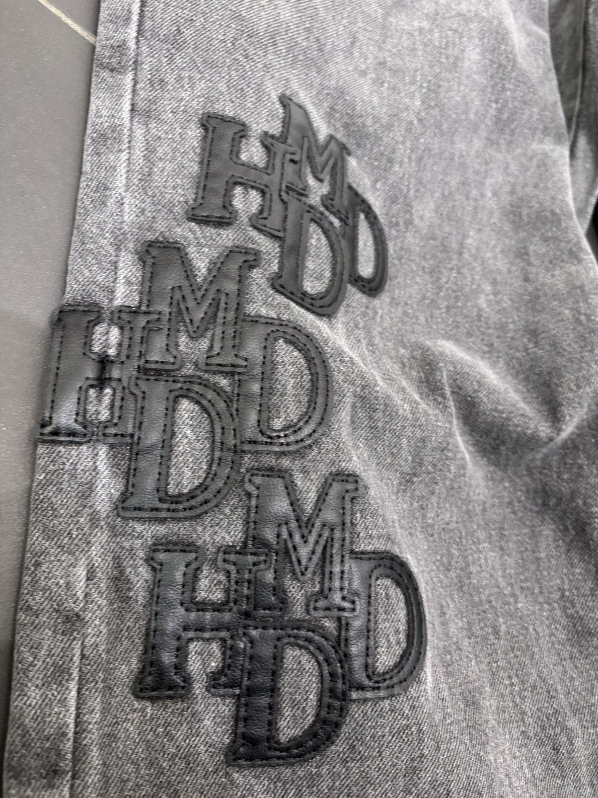 HMDD HMDD Patch Work Denim ‘Black’ Size US 36 / EU 52 - 2 Thumbnail