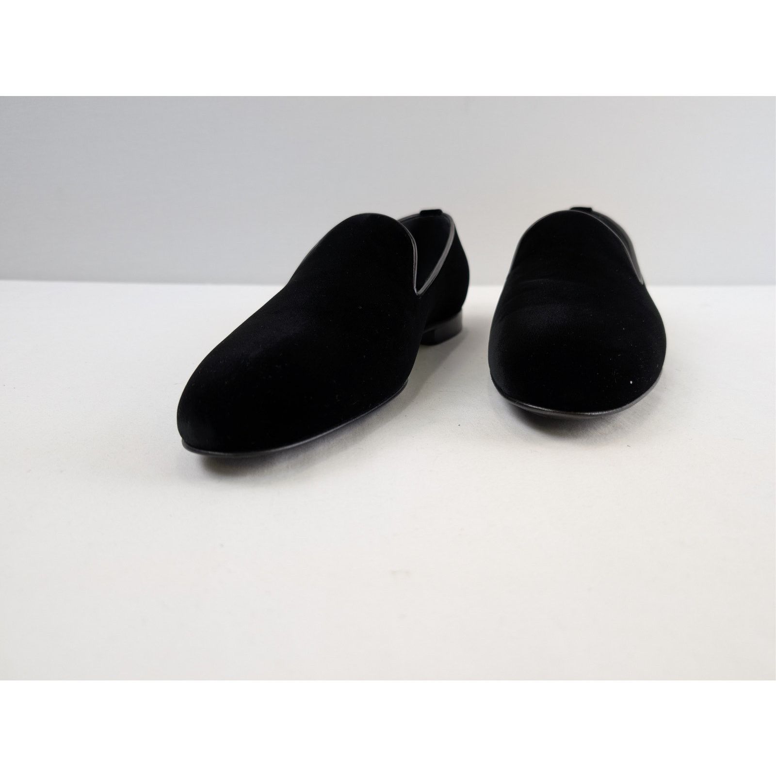 Saint Laurent Paris o1rshd1 velvet slip-on loafers shoe in Black Size US 8 / EU 41 - 8 Thumbnail