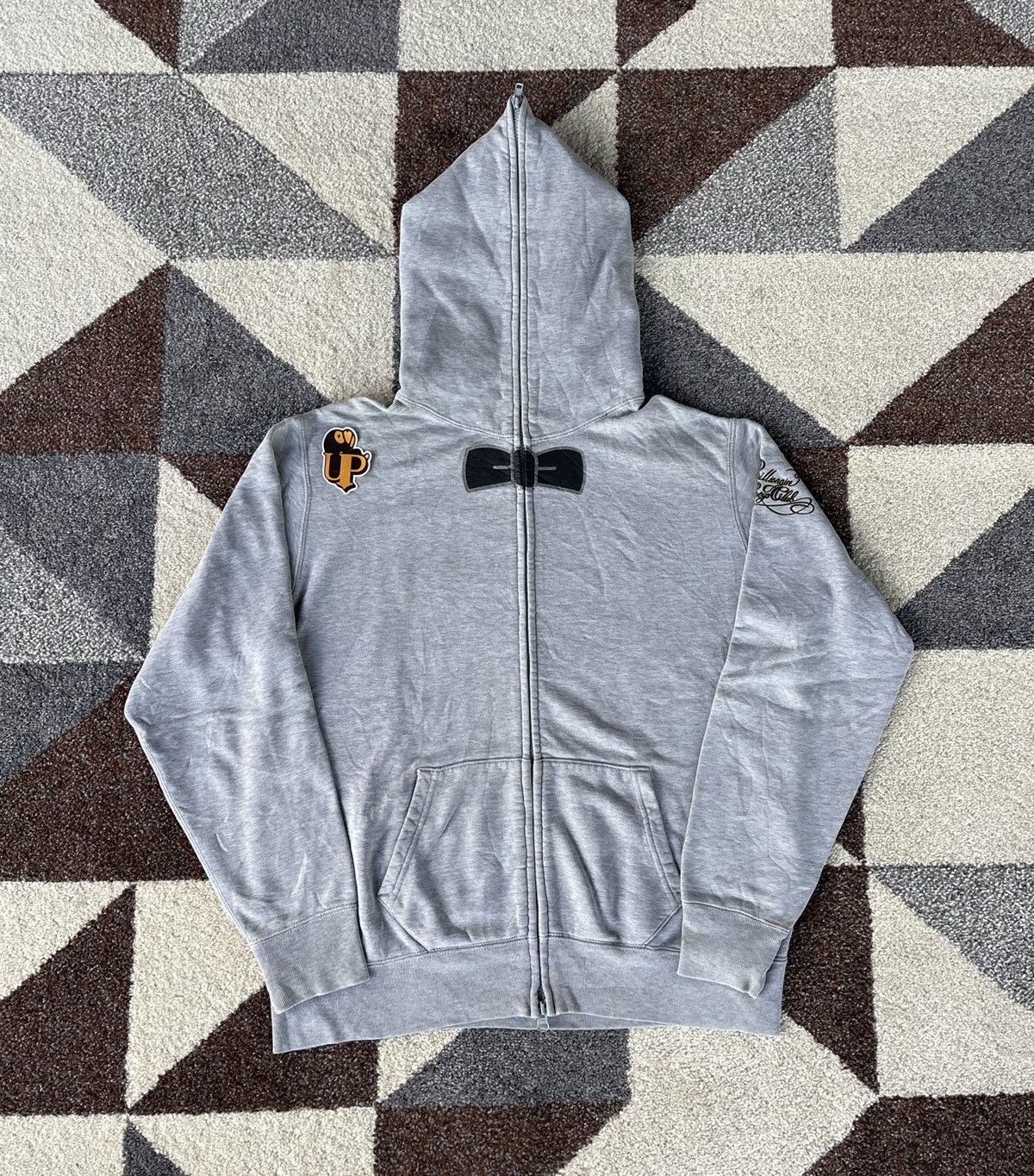 Billionaire Boys Club Season 7 (Autumn/Winter 2008) BBC “Bow Tie zip Hoodie” Grey Size US M / EU 48-50 / 2 - 2 Thumbnail