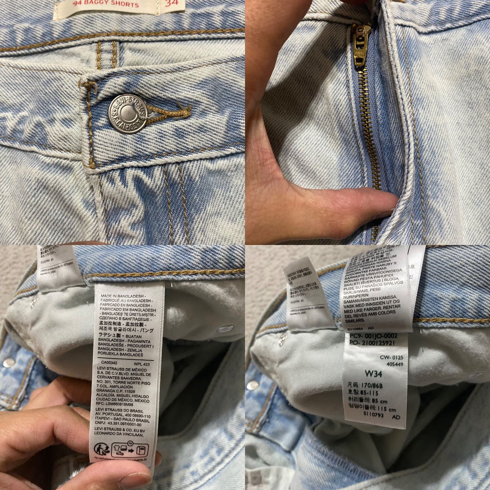 Levi's Levi's Womens Bermuda Shorts 34 Blue Denim High Rise 100% Cotton Rich Lot NWT jeans Bermuda 34 Womens Levi's Shorts Blue Denim High Rise Bermuda 34 Size 24" / US 00 / IT 34 - 8 Thumbnail