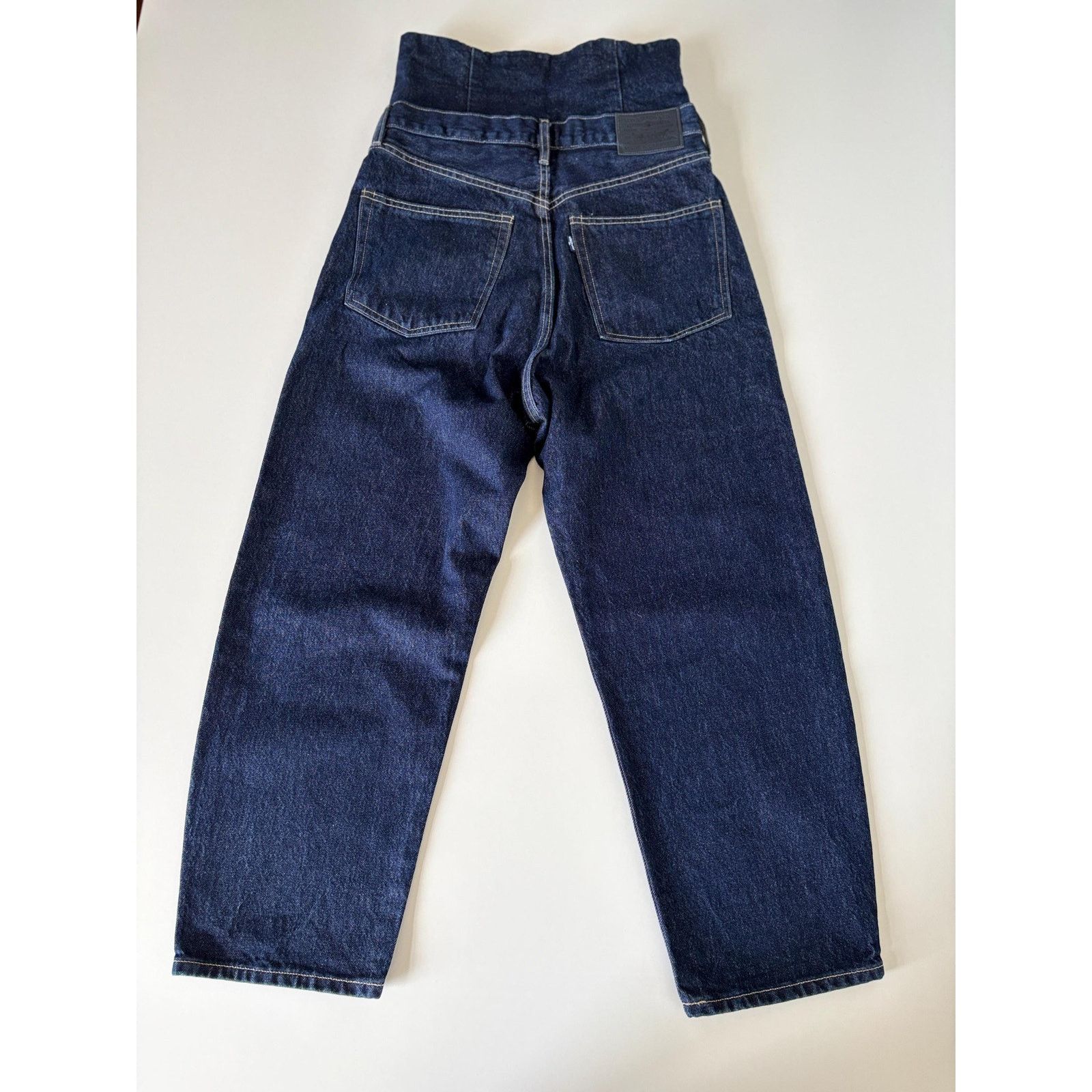 Levi's Made & Crafted Levi’s Made & Crafted High Waist Corset Dark Blue Rare Jeans Size 28" / US 6 / IT 42 - 6 Thumbnail