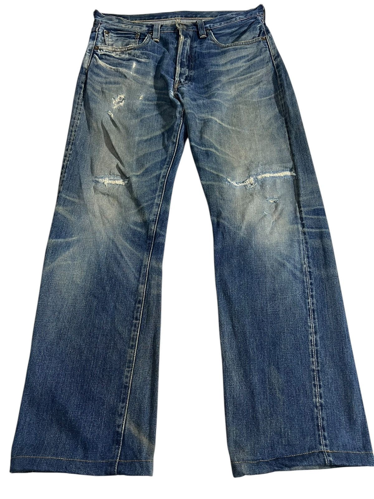 Levi's Vintage Levi’s 501xx Big E Selvedge Distressed Jean Size US 33 - 1 Thumbnail