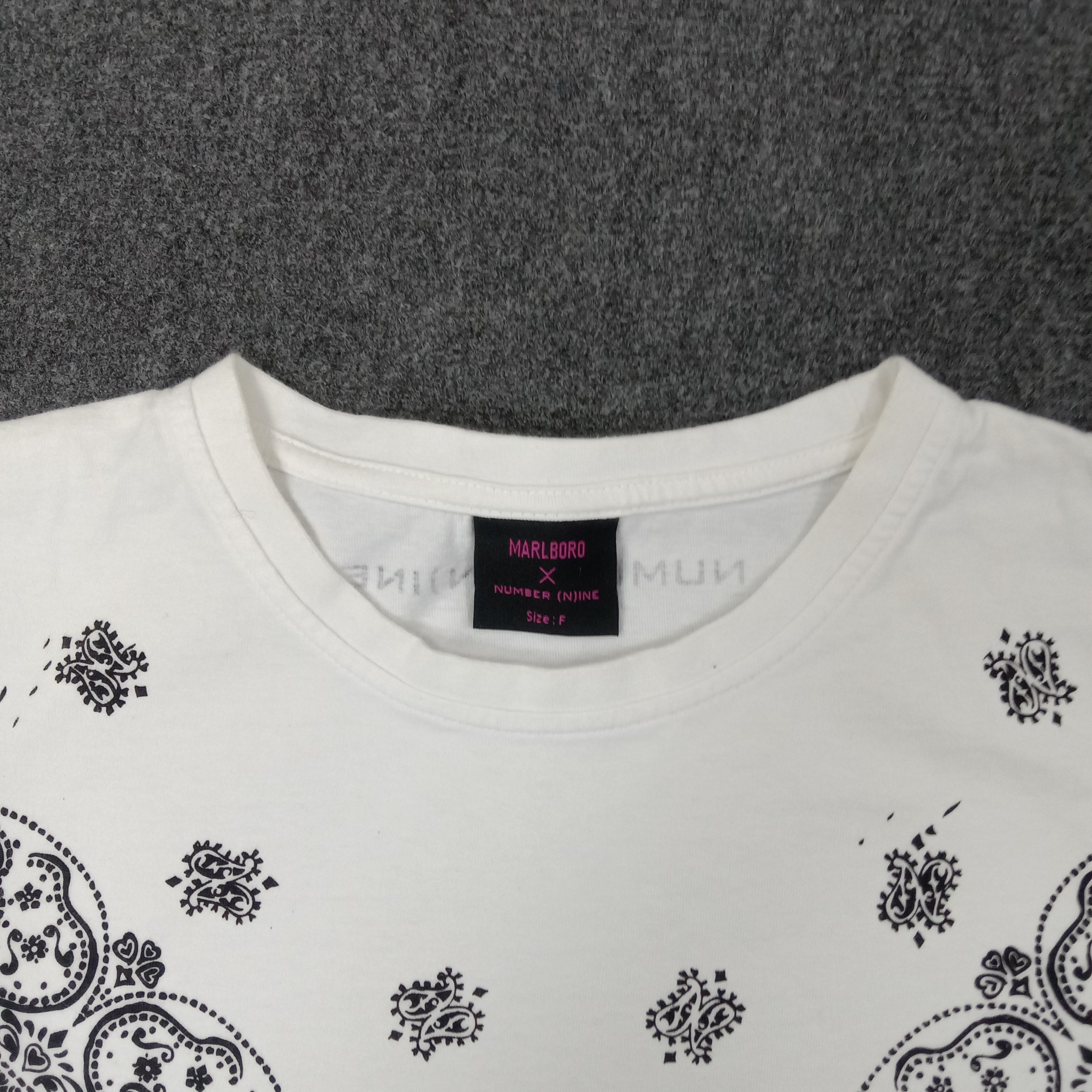 Number (N)ine Number (N)ine X Marlboro Japanese Brand Tshirt C223N43 Size US L / EU 52-54 / 3 - 3 Thumbnail
