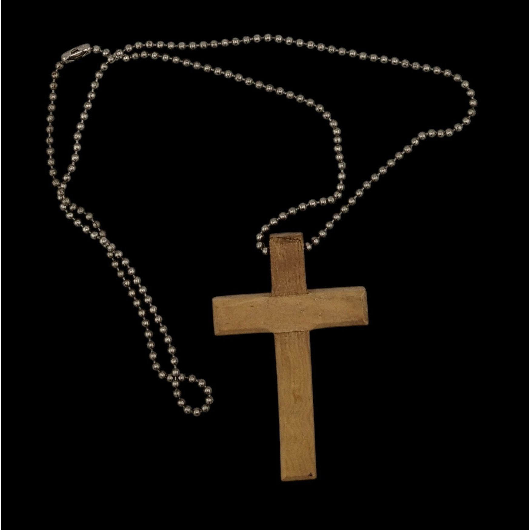 Other Handmade Religious Olive Wood Carved Cross Necklace Size ONE SIZE - 2 Thumbnail