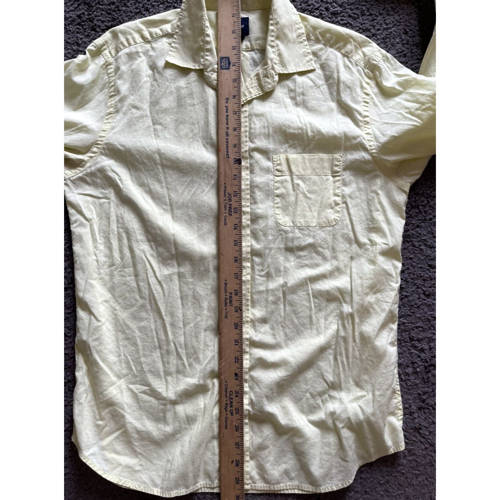 Gap GAP Mens Long Sleeve Dress Shirt Size M Yellow Striped Fit Mens Casual Shirt Dress Size US M / EU 48-50 / 2 - 5 Thumbnail