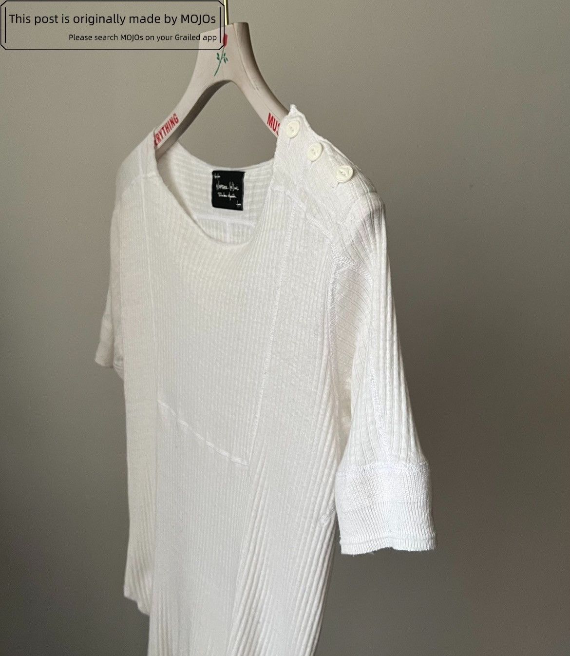 Number (N)ine Sz 2 Number Nine 09SS Shoulder Button Tee Size US M / EU 48-50 / 2 - 3 Thumbnail
