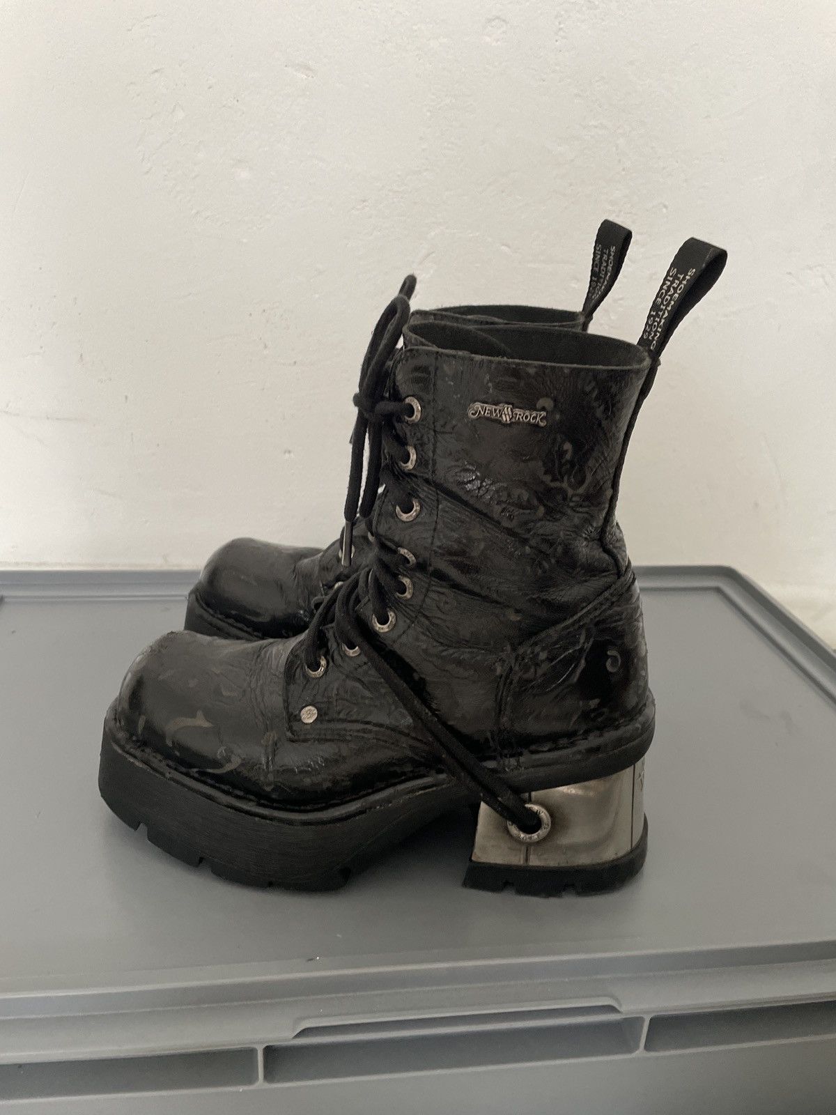 New Rock NEW ROCK metallic heal with hole EU38 Size US 8 / IT 38 - 5 Thumbnail