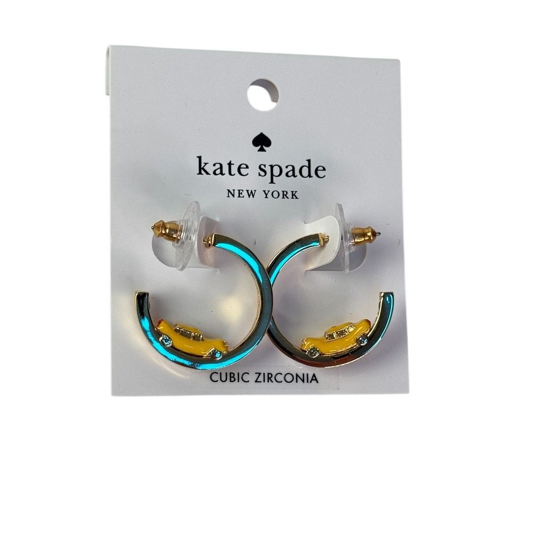 Kate Spade Kate Spade Hit The City Taxi Hoops Earrings Size ONE SIZE - 2 Thumbnail