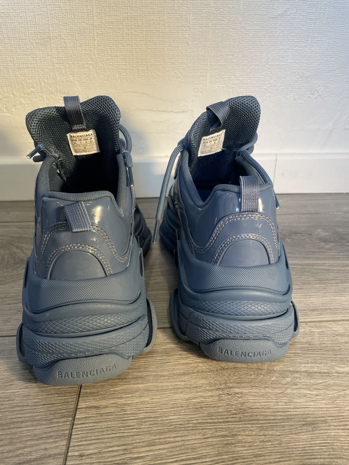 Balenciaga Balenciaga Triple S Blue Vernis Size US 8 / EU 41 - 3 Thumbnail