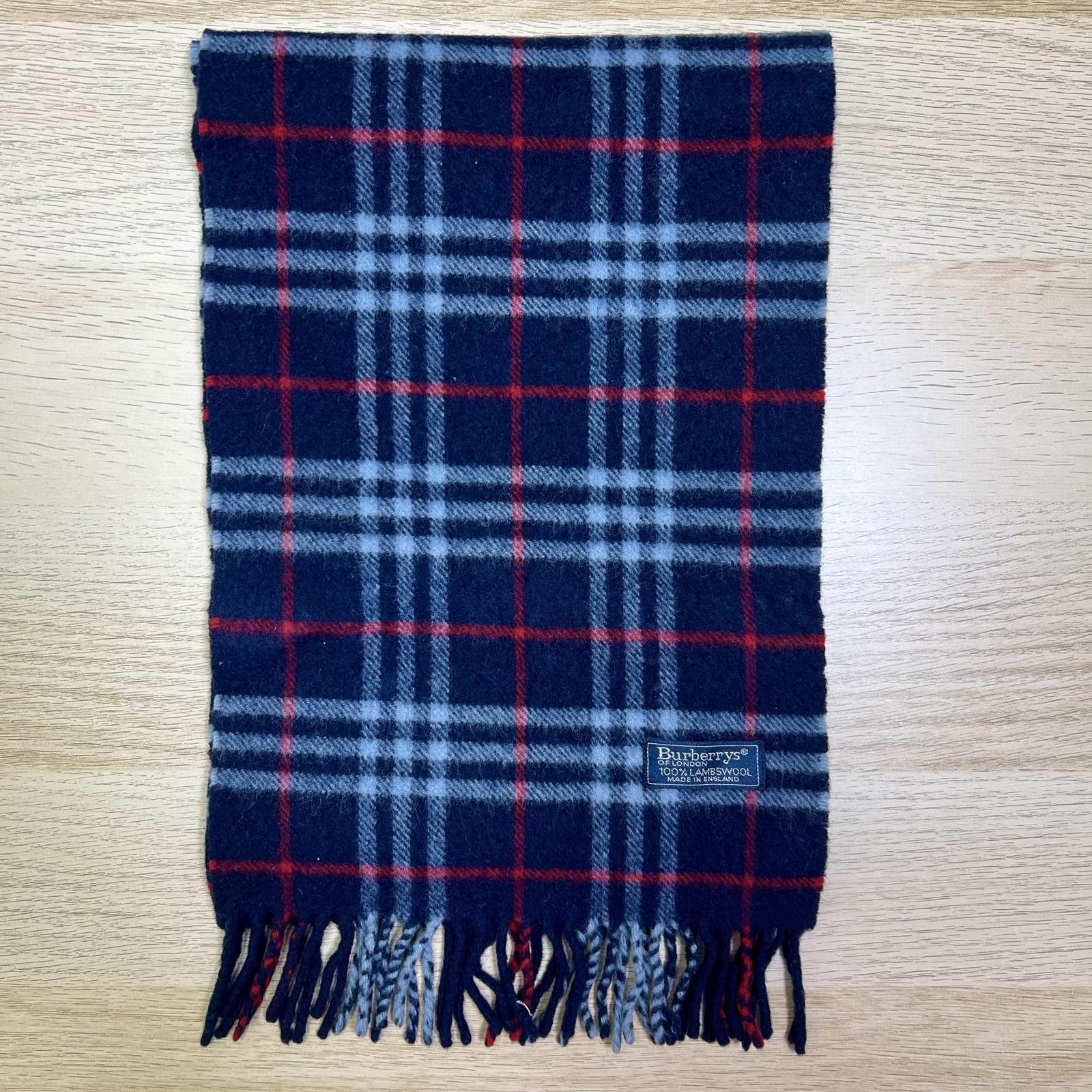 Burberry Vintage Burberrys 100% Lambswool Scarf Size ONE SIZE - 2 Thumbnail