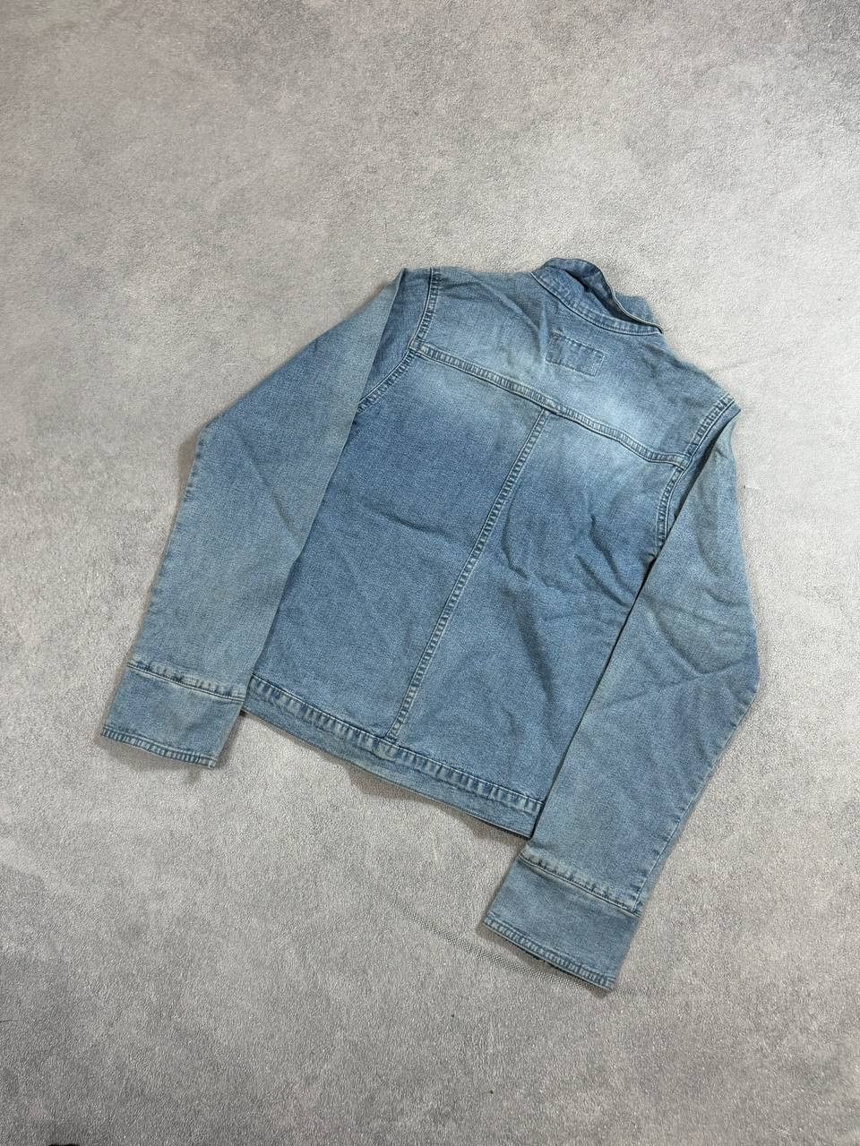Japanese Brand vintage 90s distressed denim trucker jacket avant-garde Y2K Size US S / EU 44-46 / 1 - 9 Thumbnail