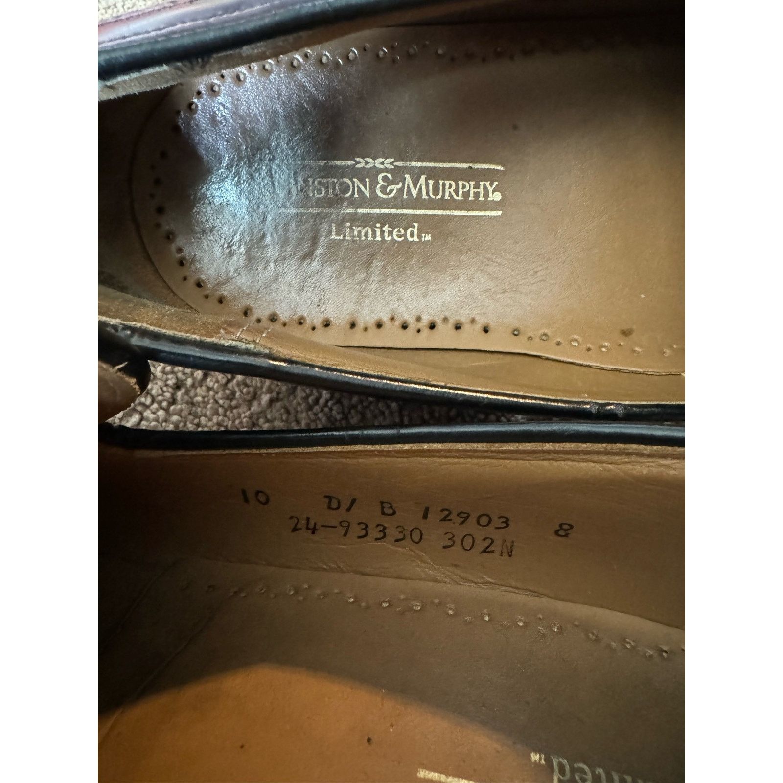 Johnston & Murphy Johnston Murphy LE Burgundy Leather Wingtip Shoes 10 Size US 10 / EU 43 - 11 Thumbnail