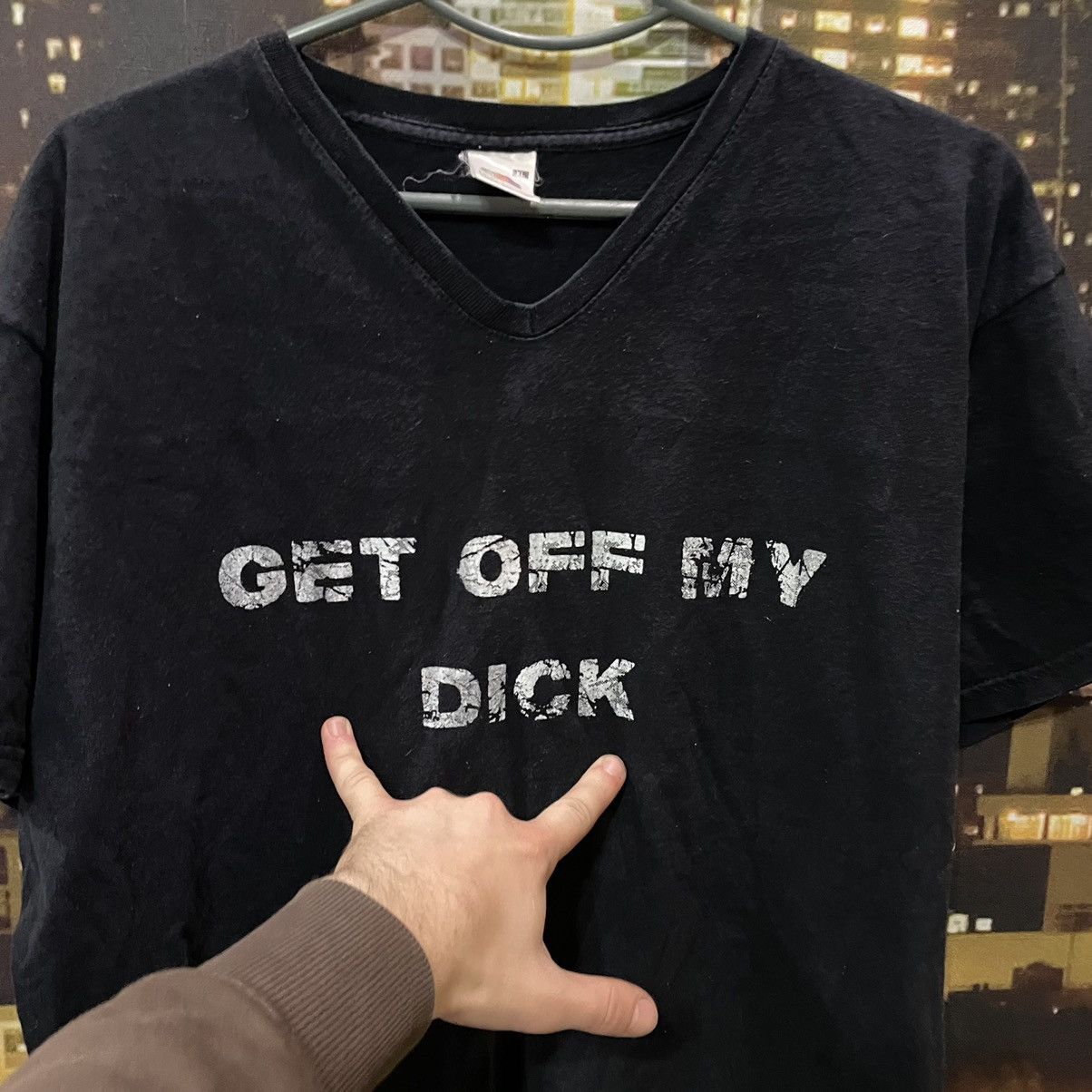 If Six Was Nine OPIUM T SHIRT HUMOR GET OFF MY DICK PENIS FADE PORNO STAR Size US XL / EU 56 / 4 - 4 Thumbnail