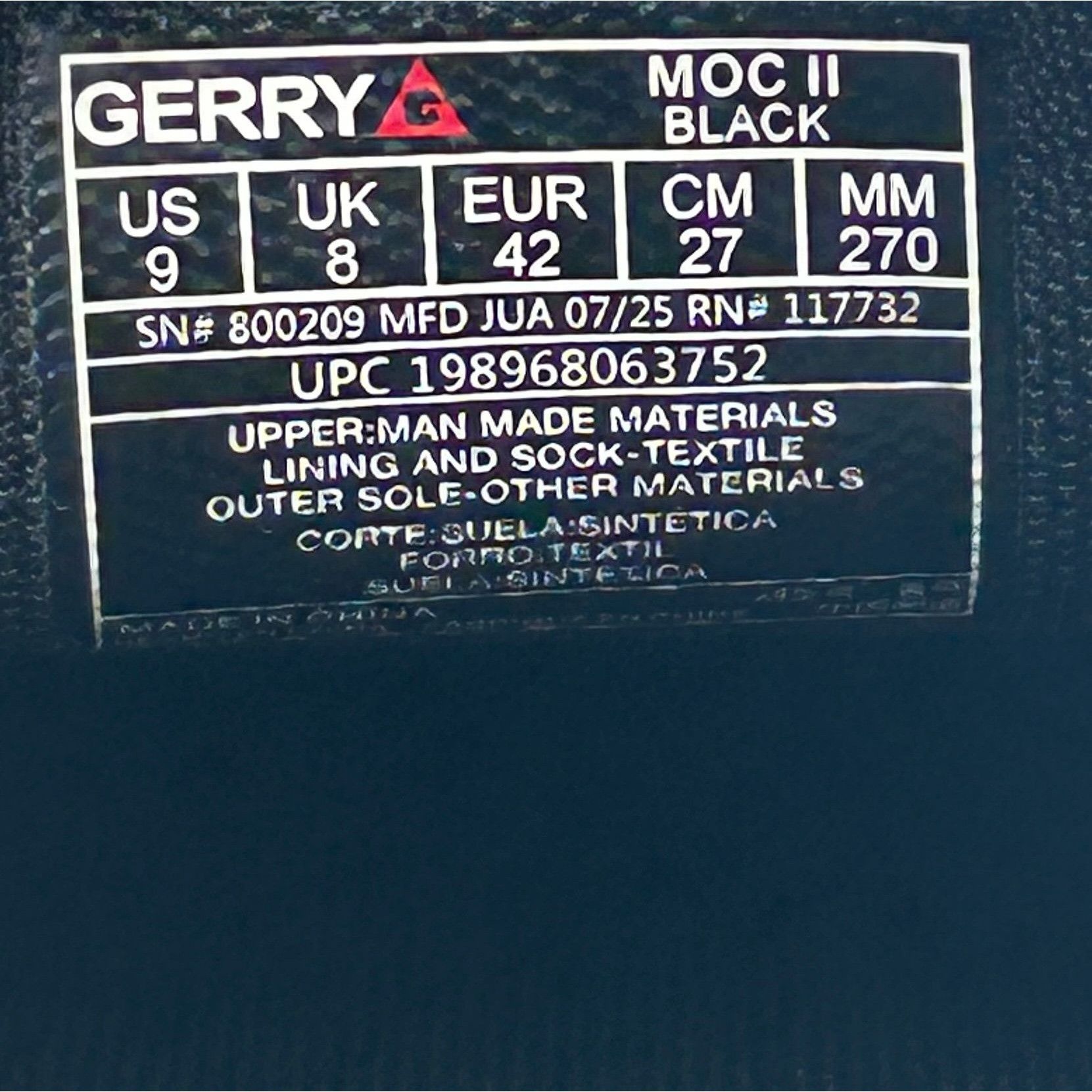Other Gerry Moc II Mens 9 Black Slip On Shoes Lightweight Comfort Size US 9 / EU 42 - 7 Thumbnail