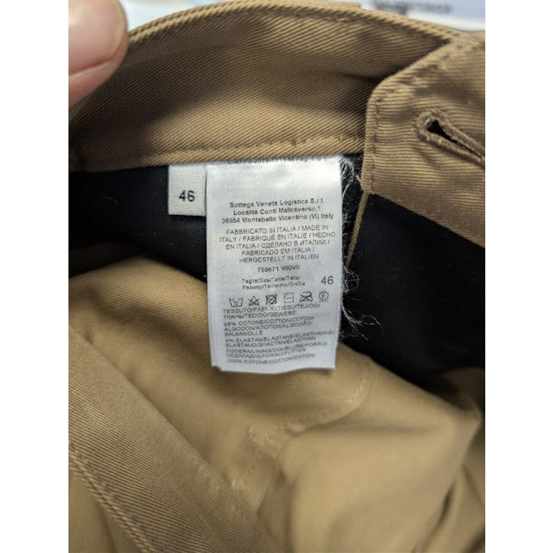 Bottega Veneta o1rshd1 Stretch Water Repellent Cotton Trousers Pant Fondant Size US 30 / EU 46 - 16 Thumbnail