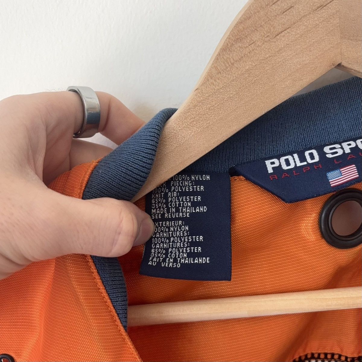 Polo Ralph Lauren Polo Sport 100% Nylon Hi Tech Utility Vest Safety Orange Size US S / EU 44-46 / 1 - 11 Thumbnail