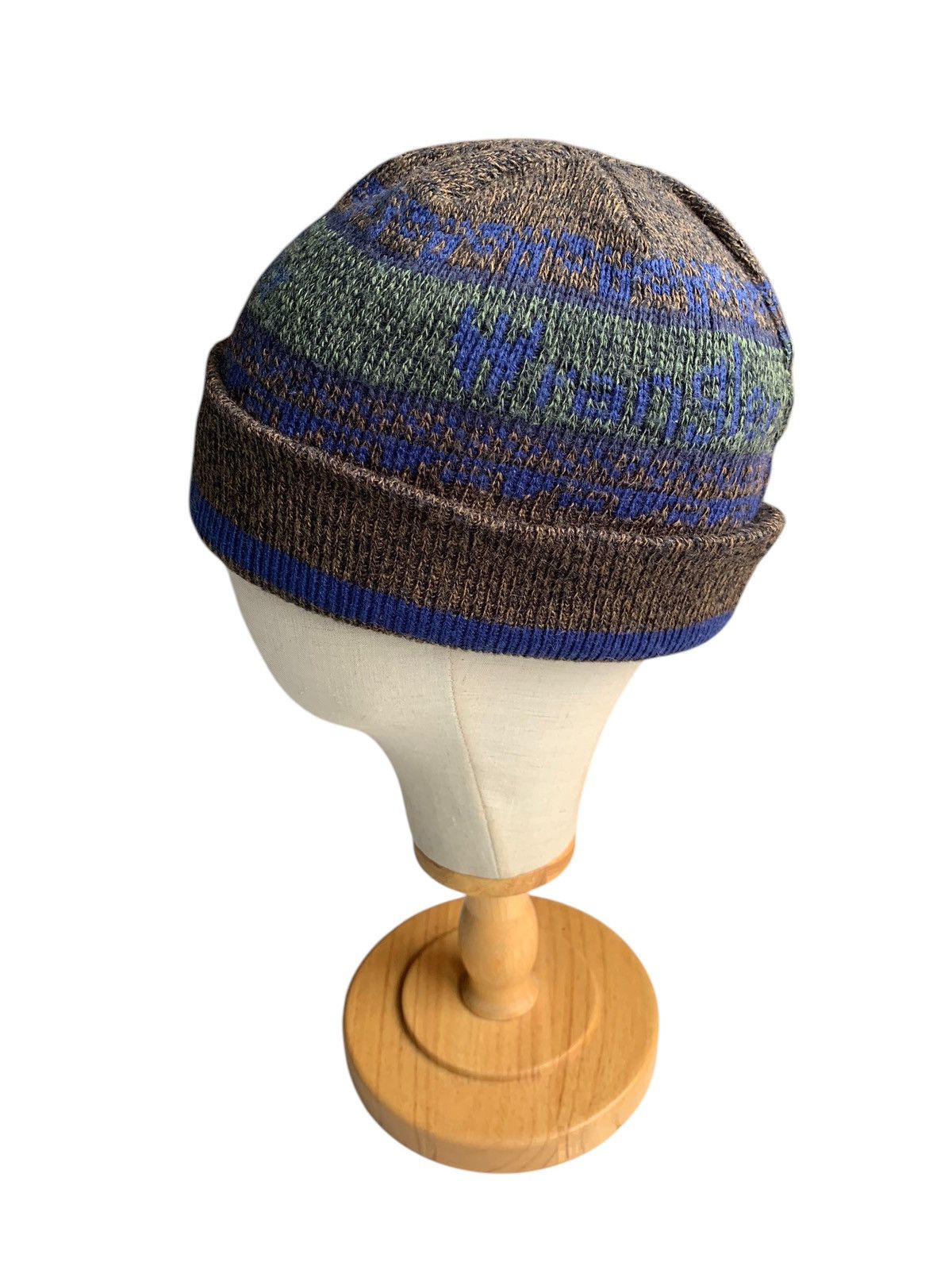 Japanese Brand × Vintage × Wrangler VINTAGE WRANGLER WOOL RARE DESIGN WINTER SESSIONS BEANIE HAT Size ONE SIZE - 2 Thumbnail