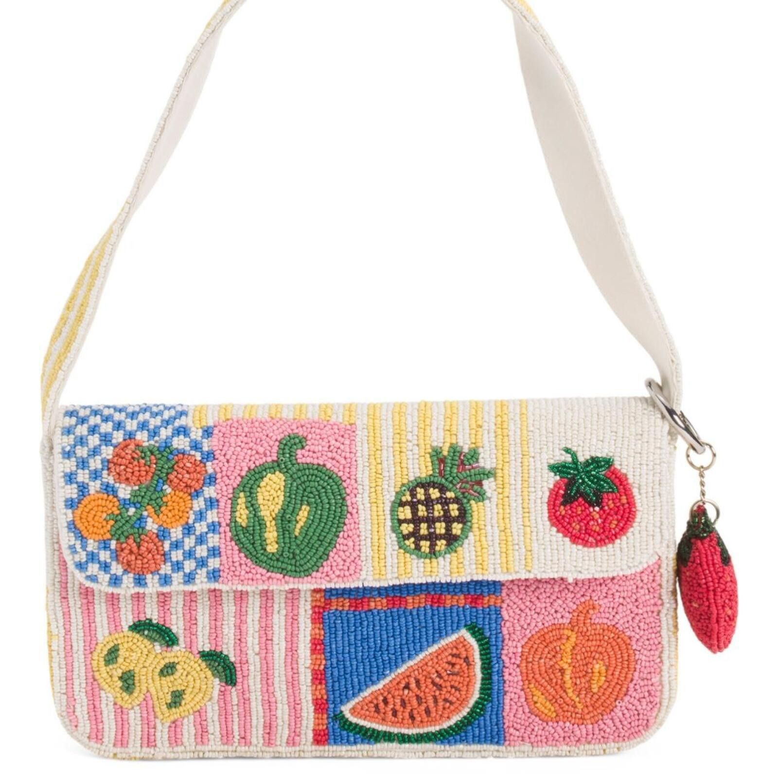 Marsell TikTok Viral Beaded Bag with Fruit Design Size ONE SIZE - 2 Thumbnail