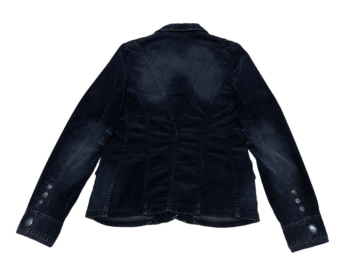 Marithe + Francois Girbaud Vintage Marithe Francois Girbaud 2 Tone Velvet Jacket 1990s Size US M / EU 48-50 / 2 - 2 Thumbnail