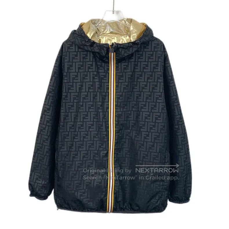 Fendi Fendi Color-blocked logo letter all-over print hooded zip- Size M / US 6-8 / IT 42-44 - 1 Thumbnail