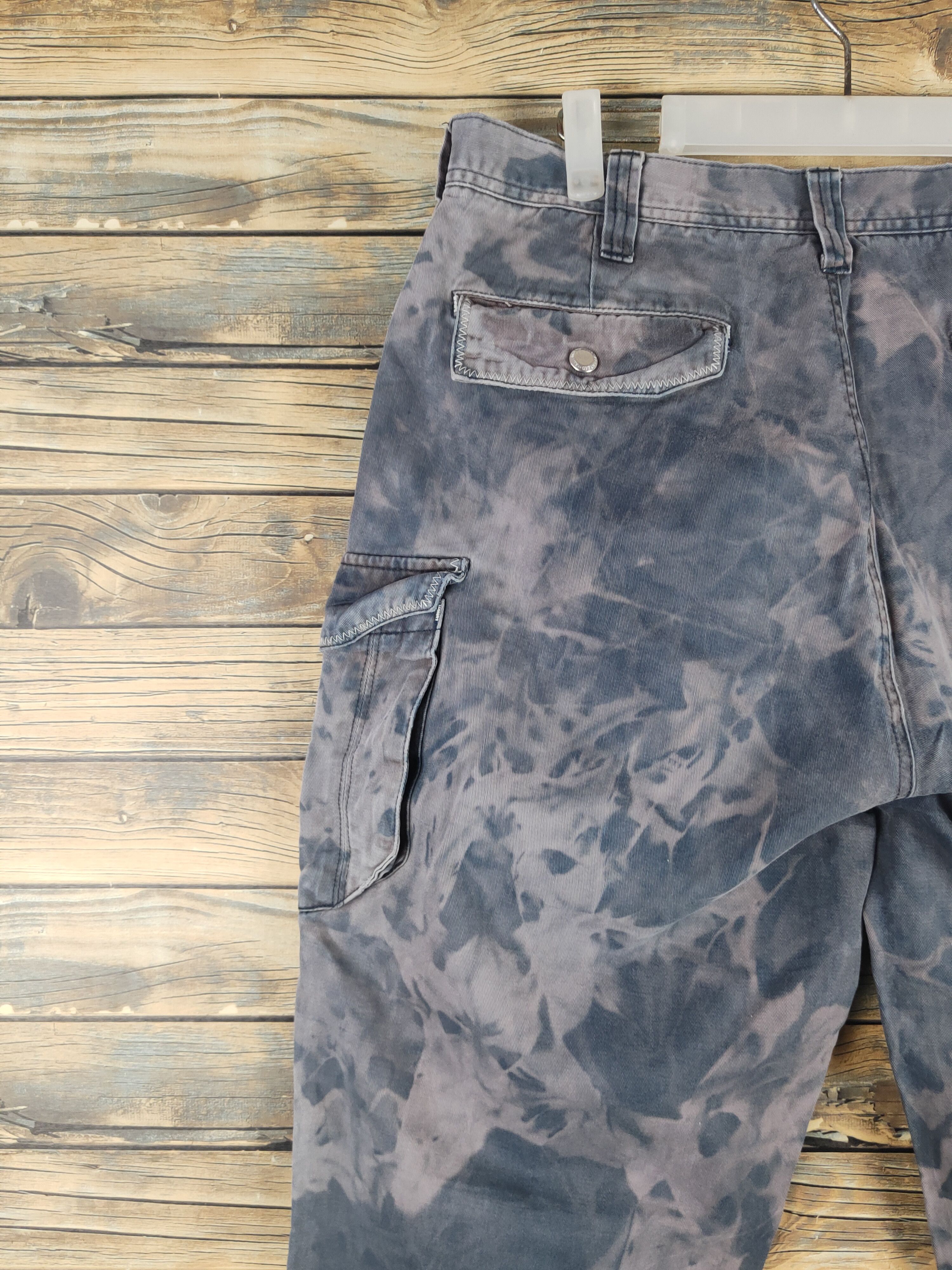 Japanese Brand DL Gin Washi acid wash Multipocket Cargo Pants #sp46-250T Size US 34 / EU 50 - 8 Thumbnail