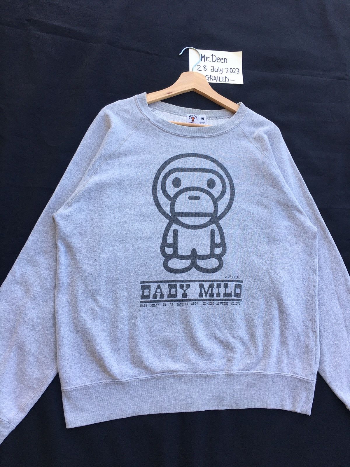 Bape Rare BAPE Baby Milo ASNKA Sweatshirt Size US M / EU 48-50 / 2 - 2 Thumbnail
