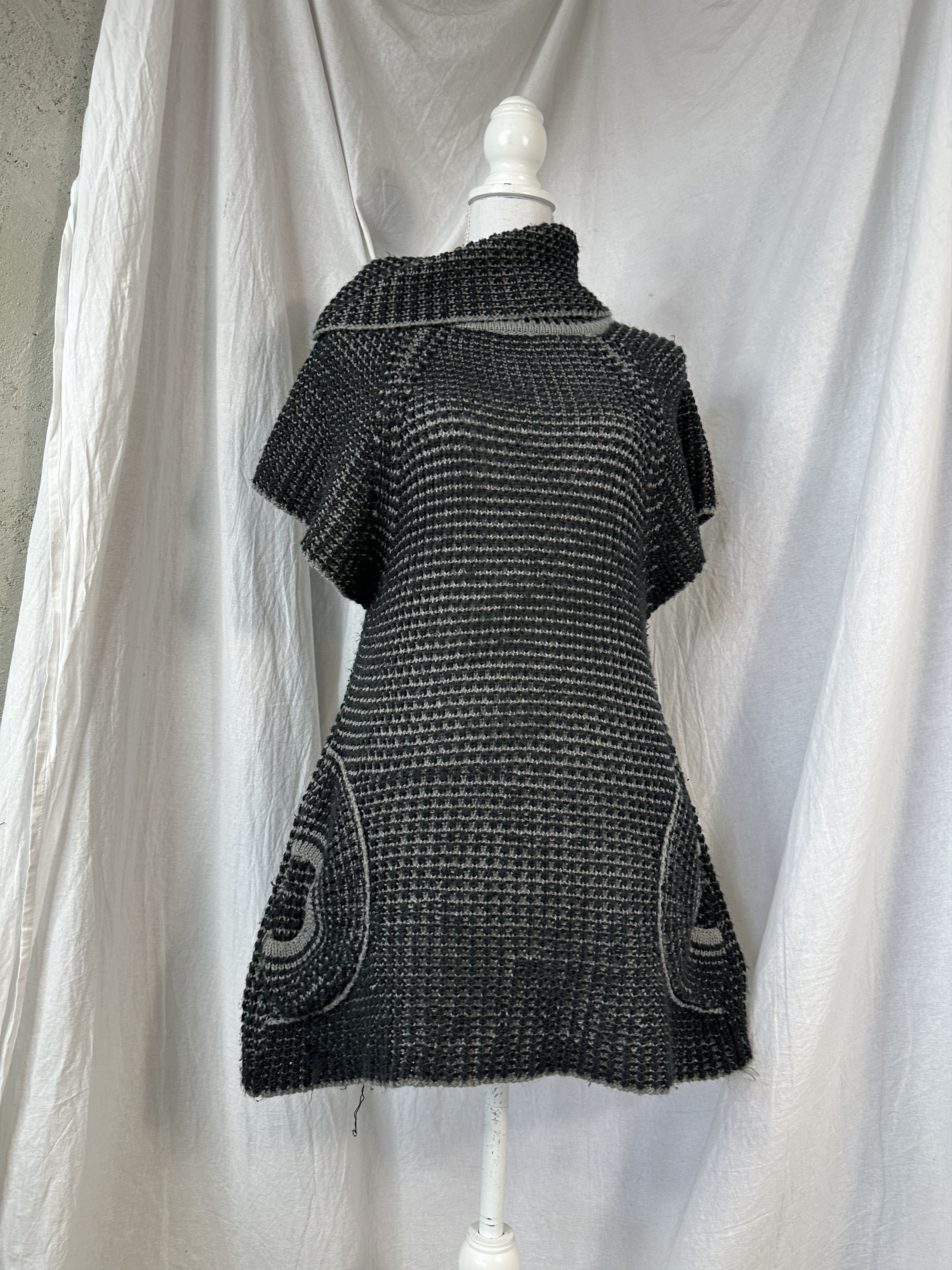 Vintage Vintage Big Collar Knitted Dress Size M / US 6-8 / IT 42-44 - 6 Thumbnail