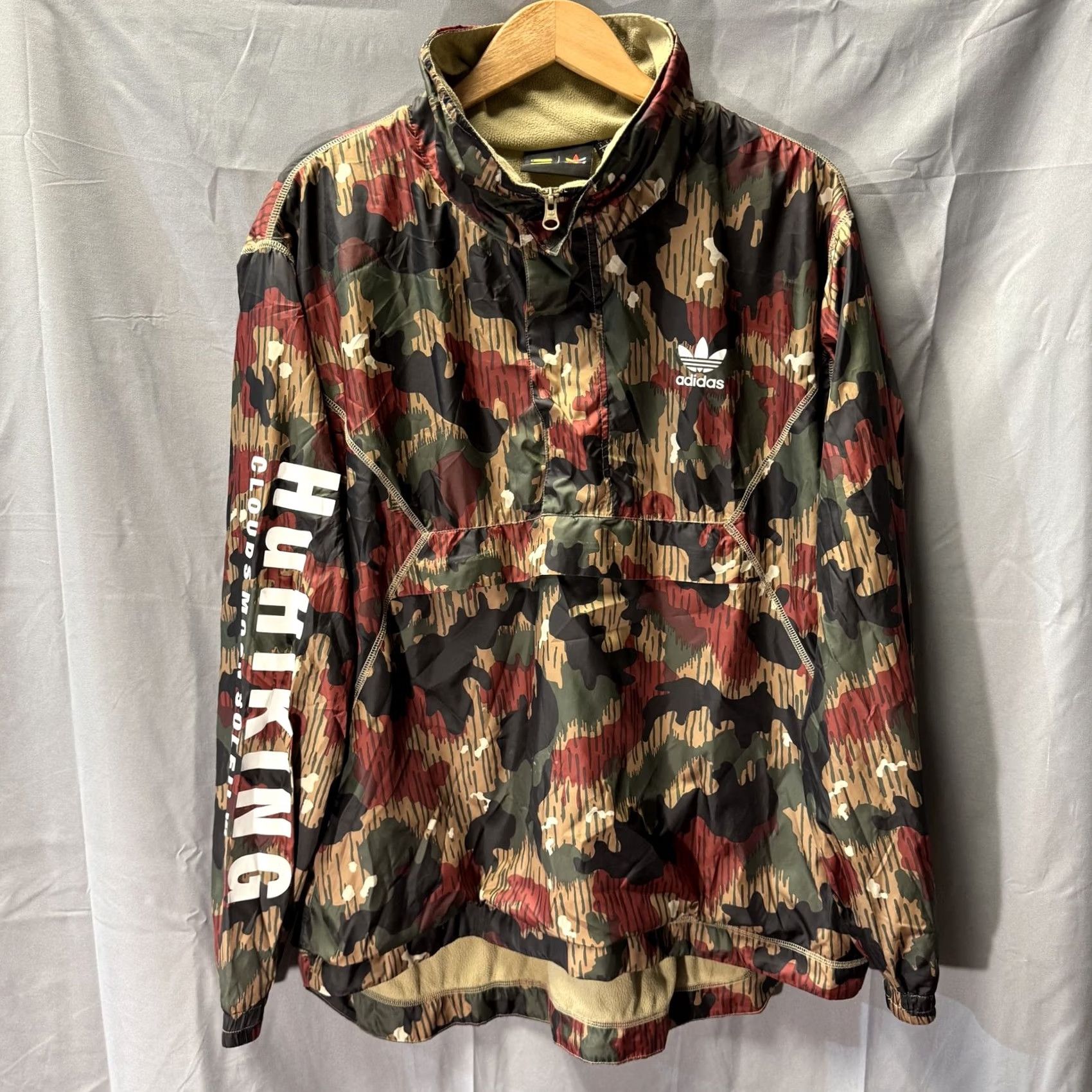 Adidas Adidas Pharrell Williams Jacket Mens Large Camo Hiking Outdoor Fleece Pullover Size US L / EU 52-54 / 3 - 2 Thumbnail
