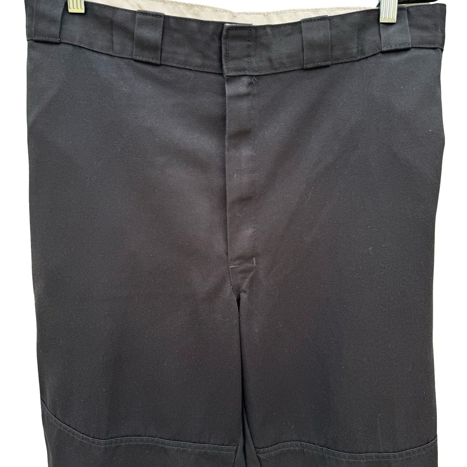 Dickies Dickies Mens Loose Fit Double Knee Work Pants Black Straight Size US 42 / EU 58 - 3 Thumbnail