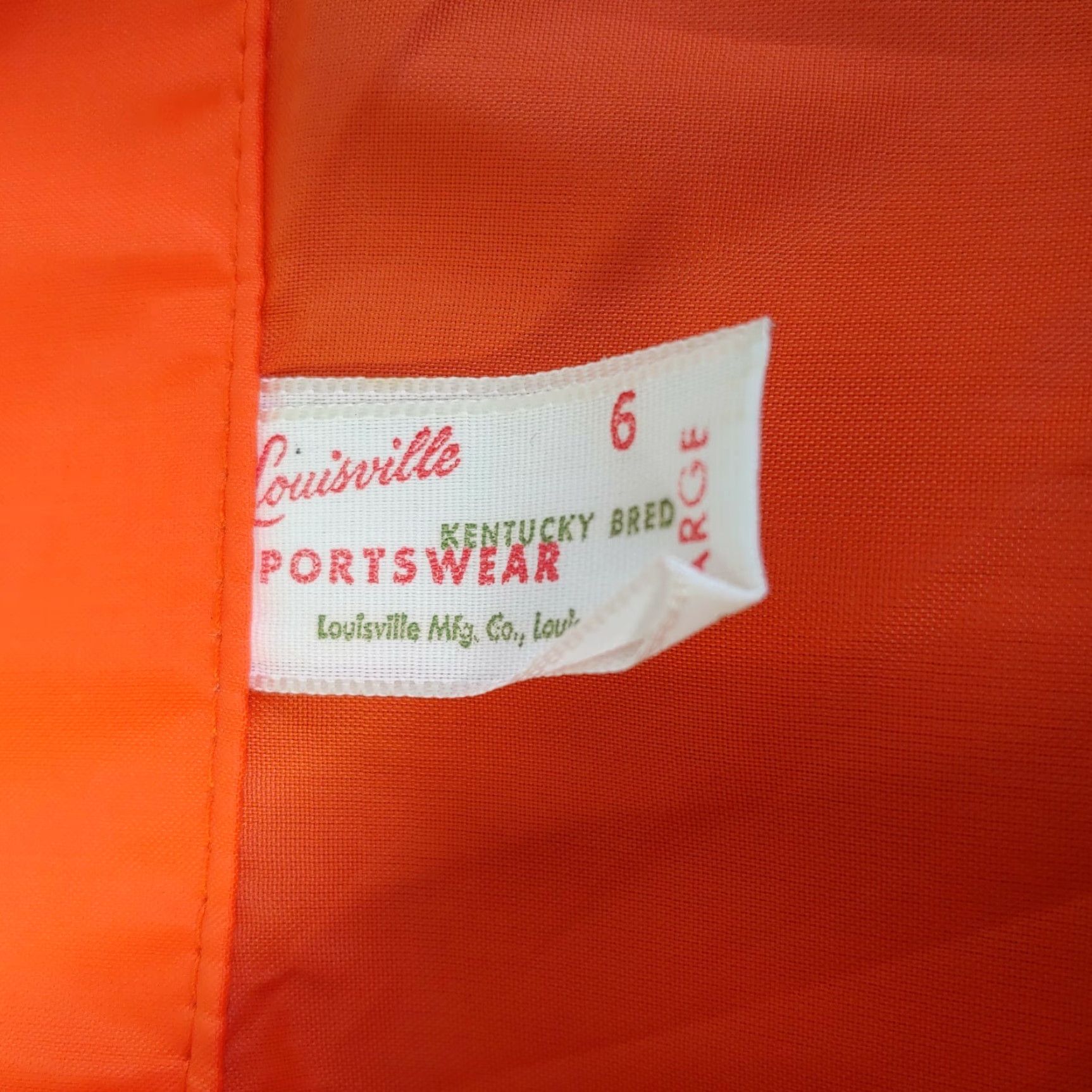 Logo 7 VINTAGE Louisville Sportswear Jacket Men L Northwest Logo Patch Nylon Orange Safety Windbreaker Casual Size US L / EU 52-54 / 3 - 7 Thumbnail