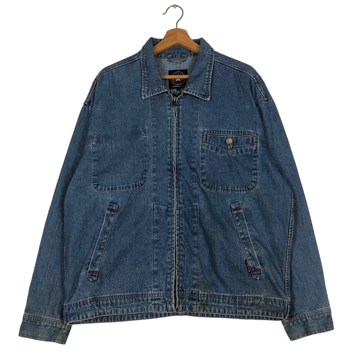 Japanese Brand 🔥Vintage Denim Chore Jacket Converse All Star USA Size US L / EU 52-54 / 3 - 1 Thumbnail
