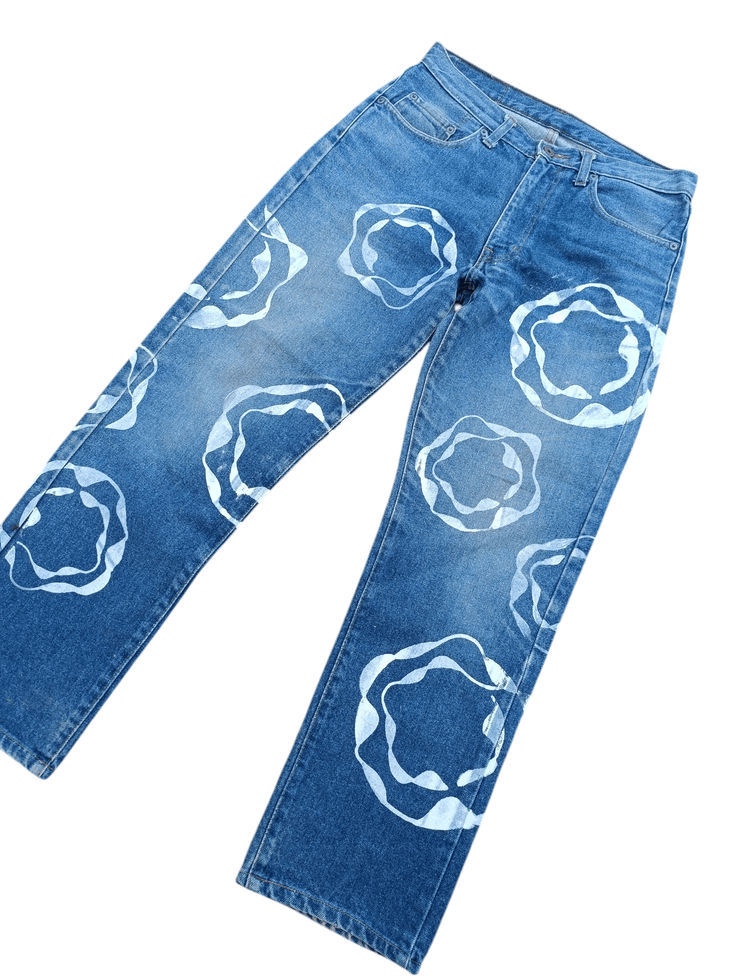 Hysteric Glamour Japan 🇯🇵 Liberto Big Tears Paint Design Denim Size US 30 / EU 46 - 5 Thumbnail