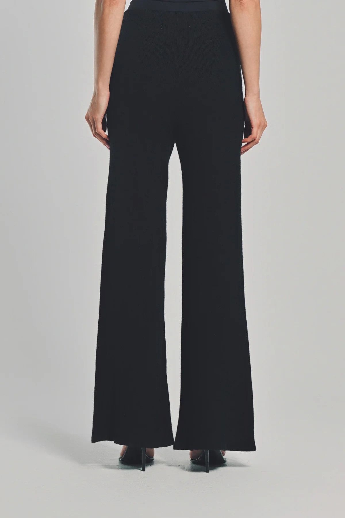 The Elder Statesman $895 The Elder Statesman Delicash Black Flare Pant Size 30" / US 8 / IT 44 - 3 Thumbnail