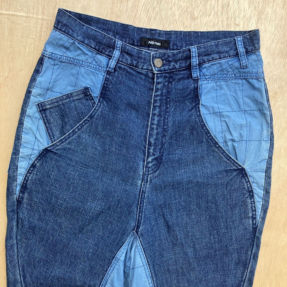 Issey Miyake × Japanese Brand × Ne-Net NE-NET DENIM DROP CROTCJLONG PANTS Size US 32 / EU 48 - 3 Thumbnail
