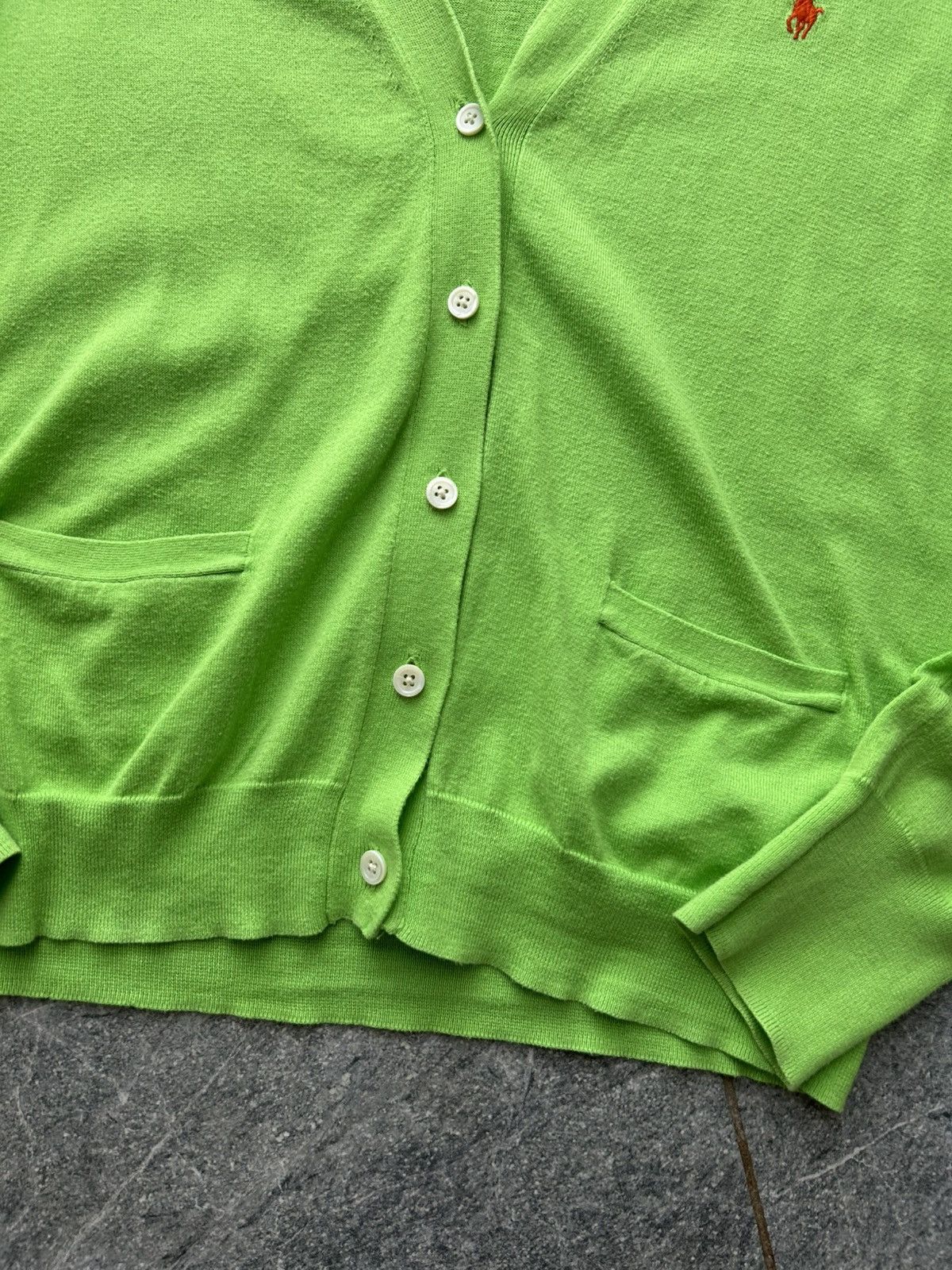 Polo Ralph Lauren Vintage sweatshirt cardigan green PRL polo Ralph Lauren Size S / US 4 / IT 40 - 5 Thumbnail