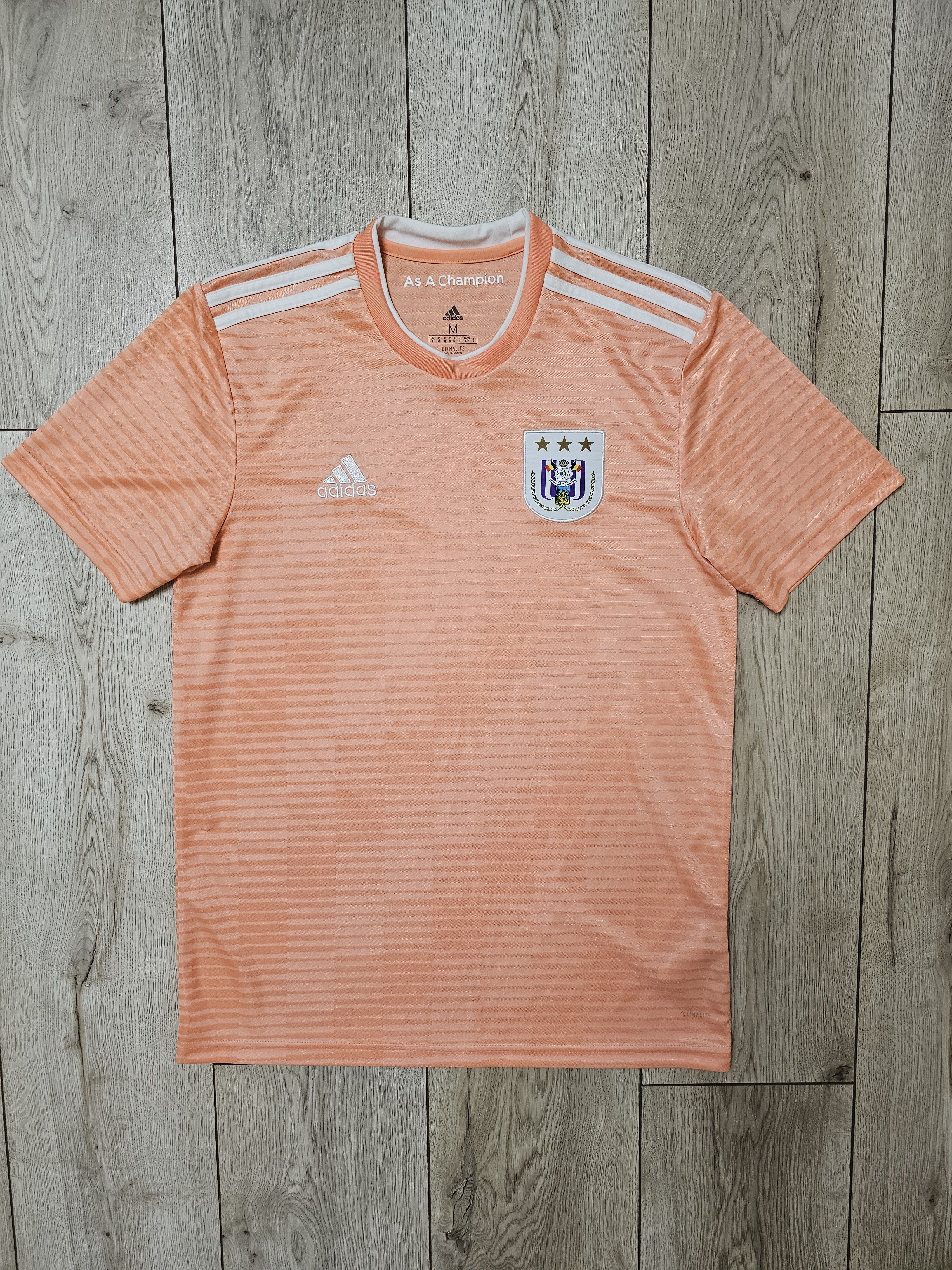 Adidas ANDERLECHT 2018 2019 AWAY FOOTBALL SHIRT SOCCER JERSEY Size US M / EU 48-50 / 2 - 1 Thumbnail