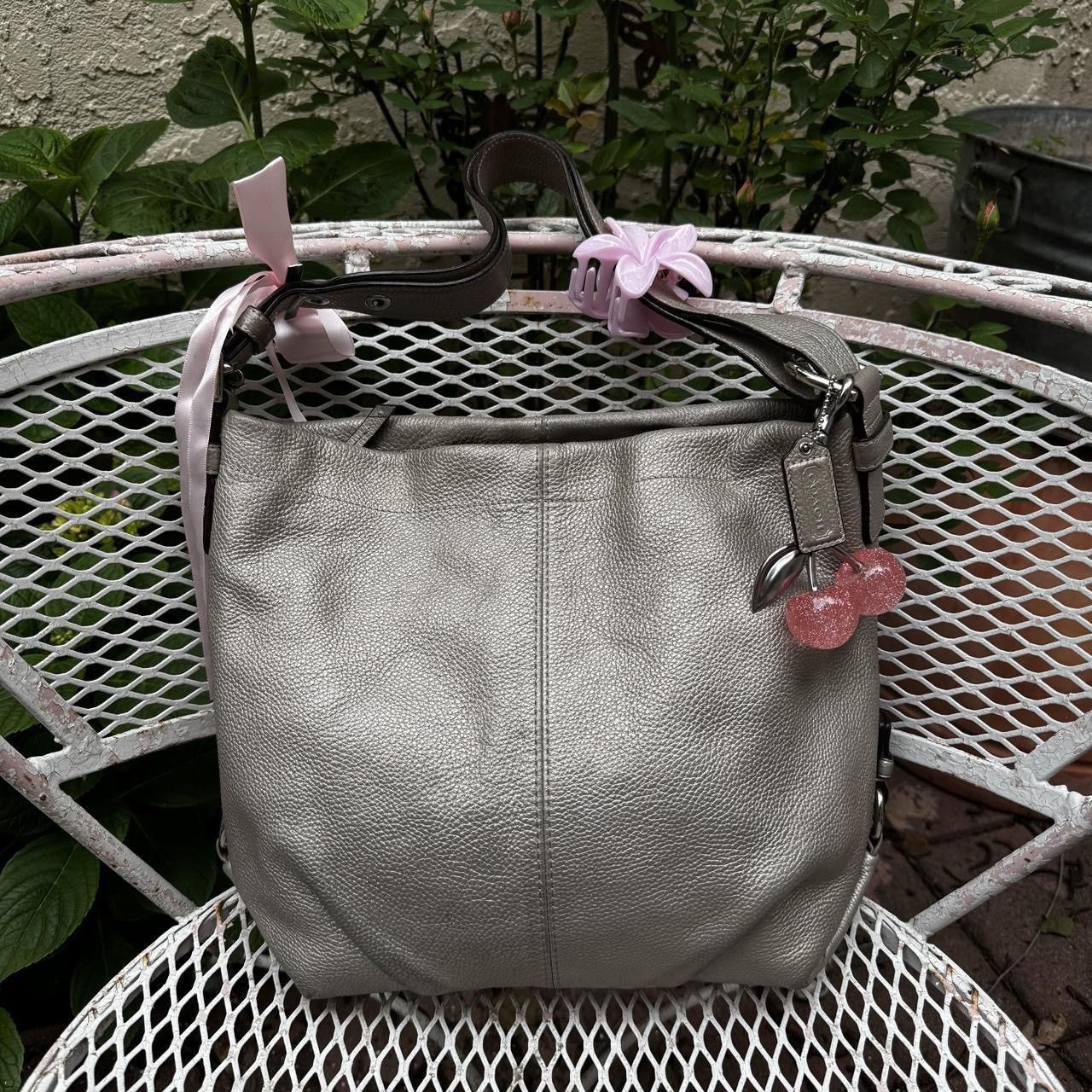 Coach Y2K Silver Coach Slouchy Hobo Bag Size ONE SIZE - 1 Thumbnail