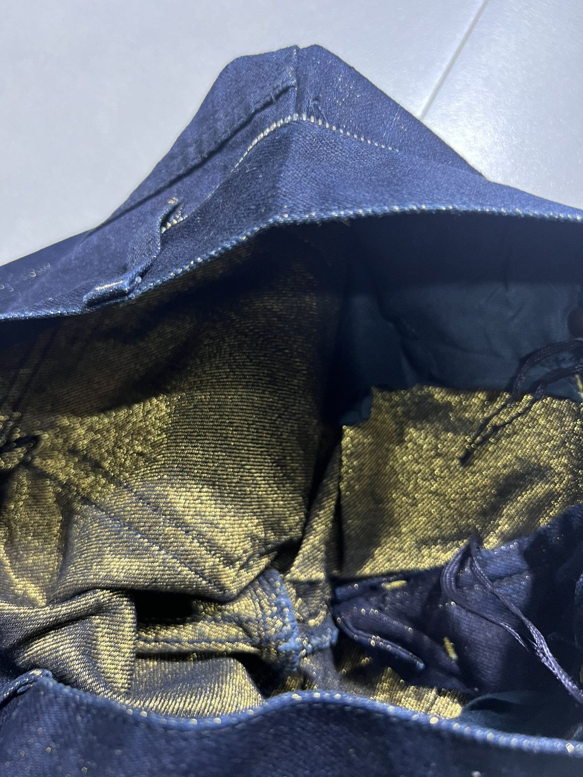 Yves Saint Laurent Yves Saint Laurent - Navy Sparkle Denim Zipper Size 26" / US 2 / IT 38 - 9 Thumbnail