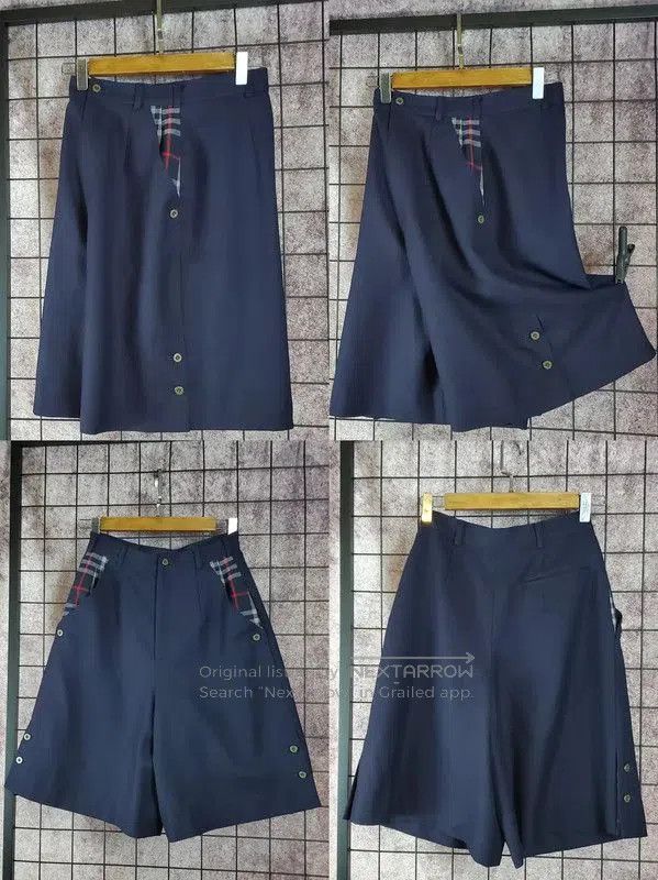 Burberry Burberry Navy Wool Logo Casual Pants. Size 23" - 1 Thumbnail