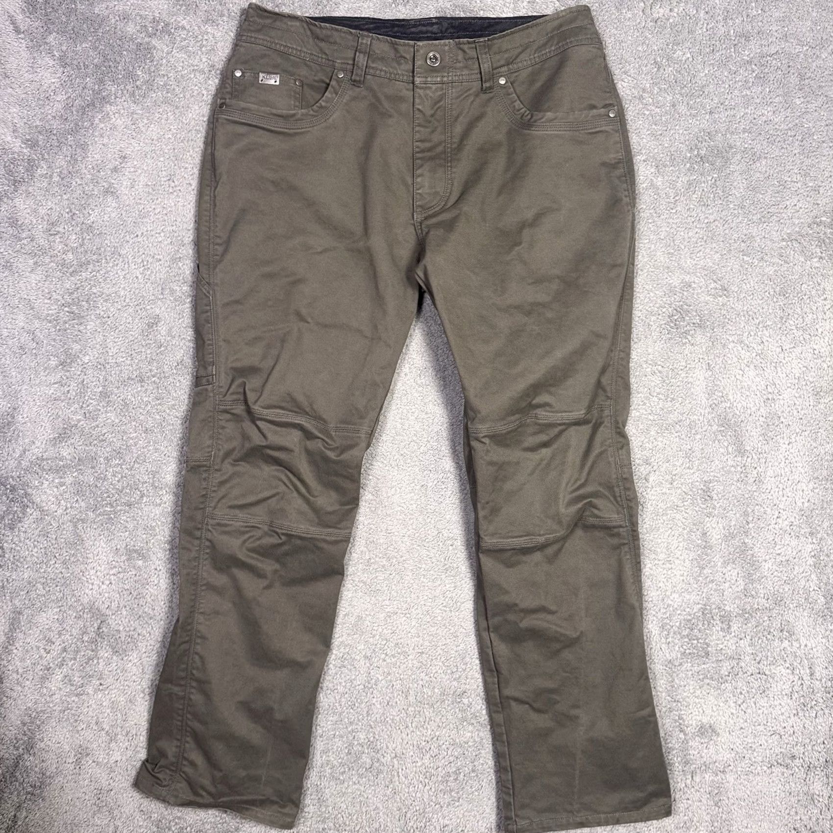 Vintage Kuhl Rebel Pants Mens 36x32 Workwear Carpenter Canvas 5-Pocket Regular Gray Vintage Patina Dye 5139 Size US 36 / EU 52 - 2 Thumbnail