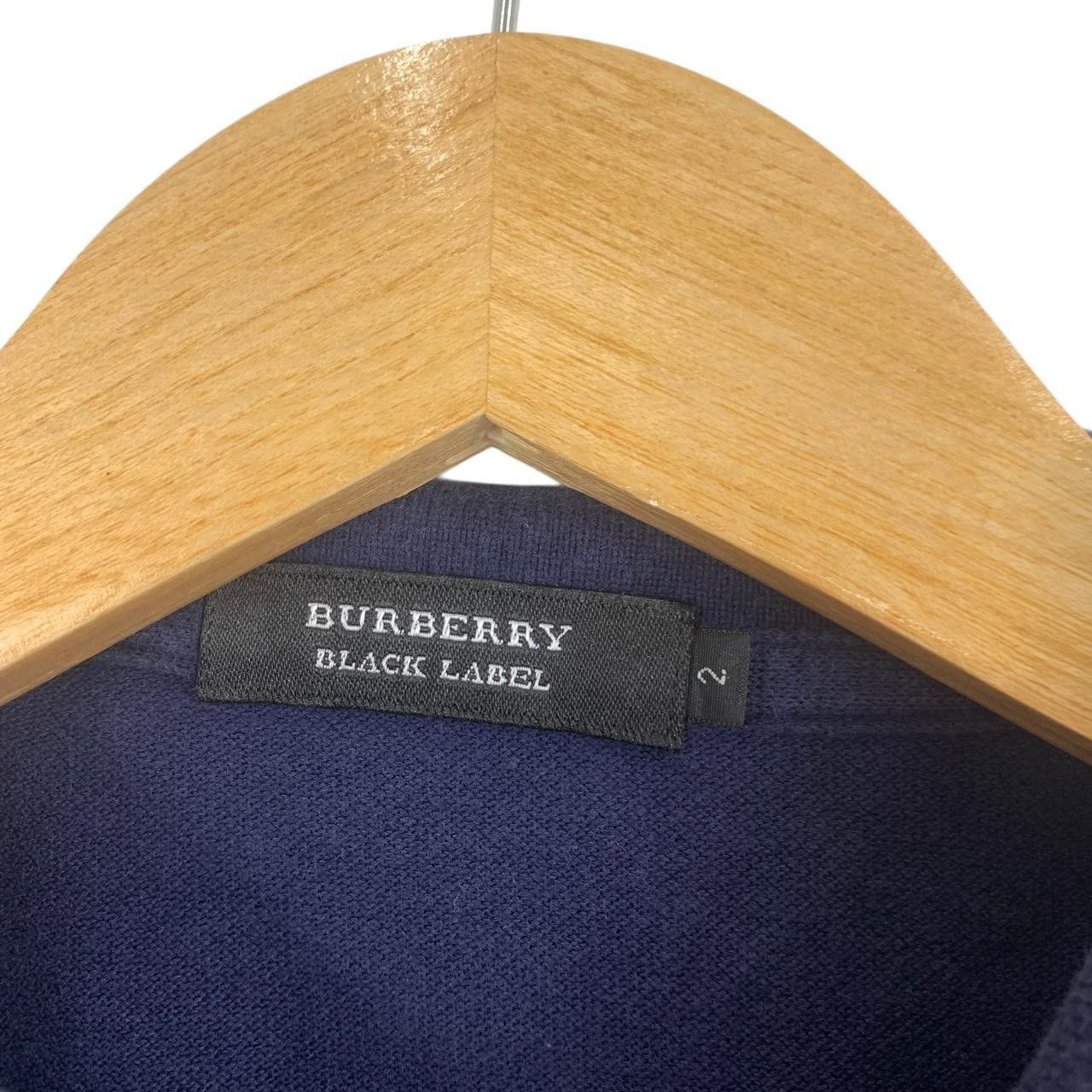 Vintage Vintage BURBERRY BLACK LABEL Twin Tipped Polo Tee Size M / US 6-8 / IT 42-44 - 3 Thumbnail