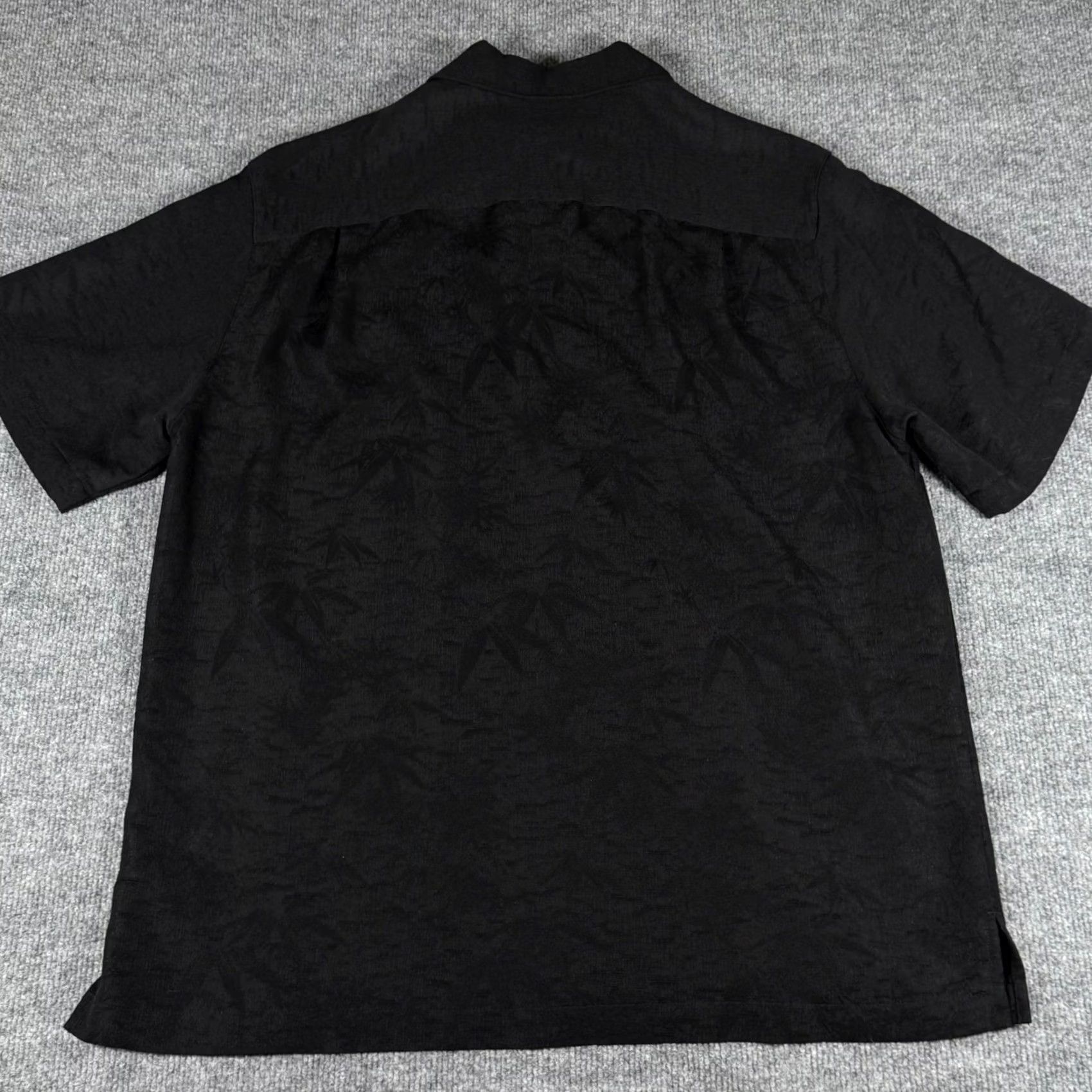 Vintage Caribbean Joe Black Short Sleeve Shirt M Button-Down Collar Beach Print Resort Wear Mens Size US M / EU 48-50 / 2 - 3 Thumbnail