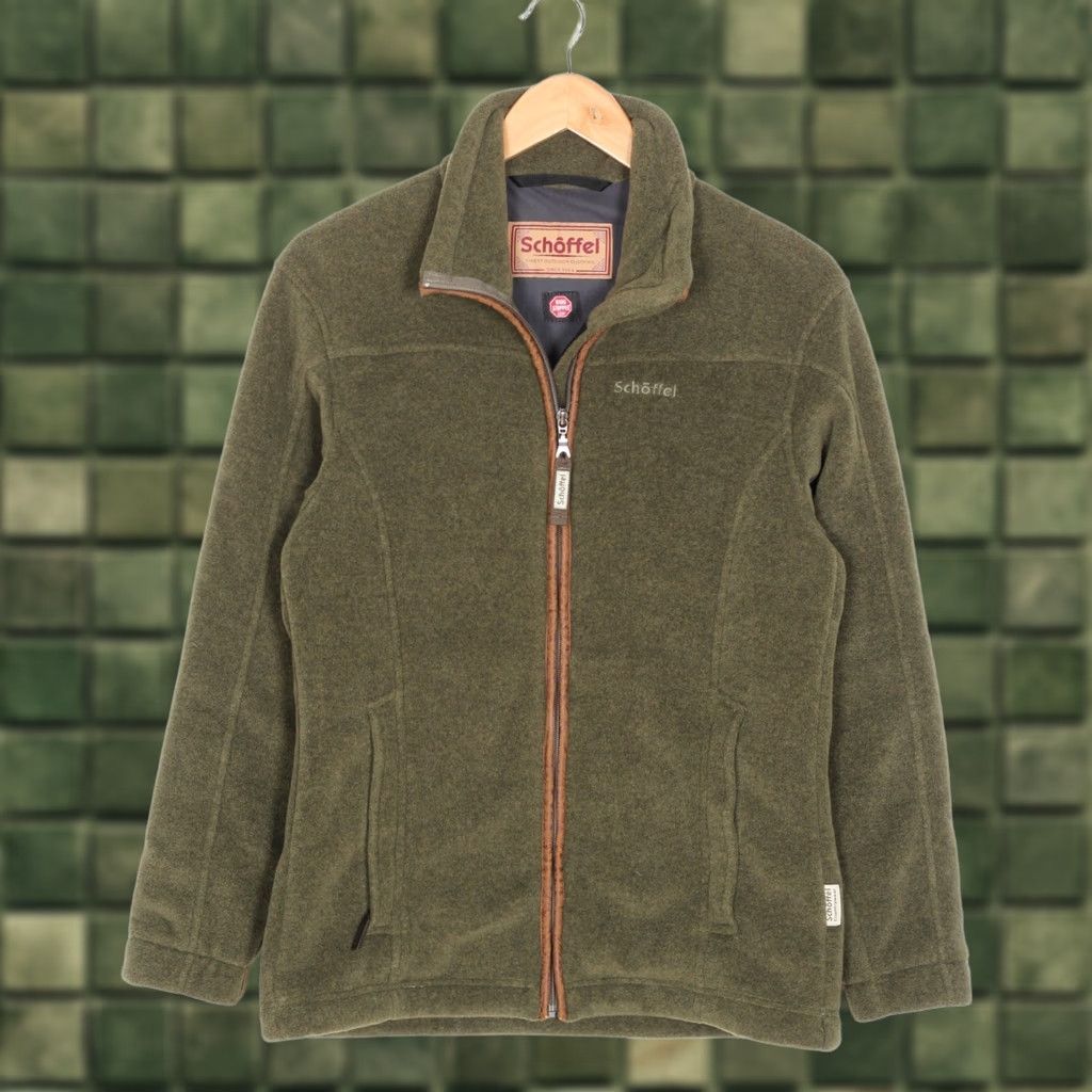 Vintage SCHOFFEL Somerby Windstopper Fleece Jacket Women EU 38 UK 12 Windbreaker Jacket Womens Green Size XL / US 12-14 / IT 48-50 - 1 Thumbnail