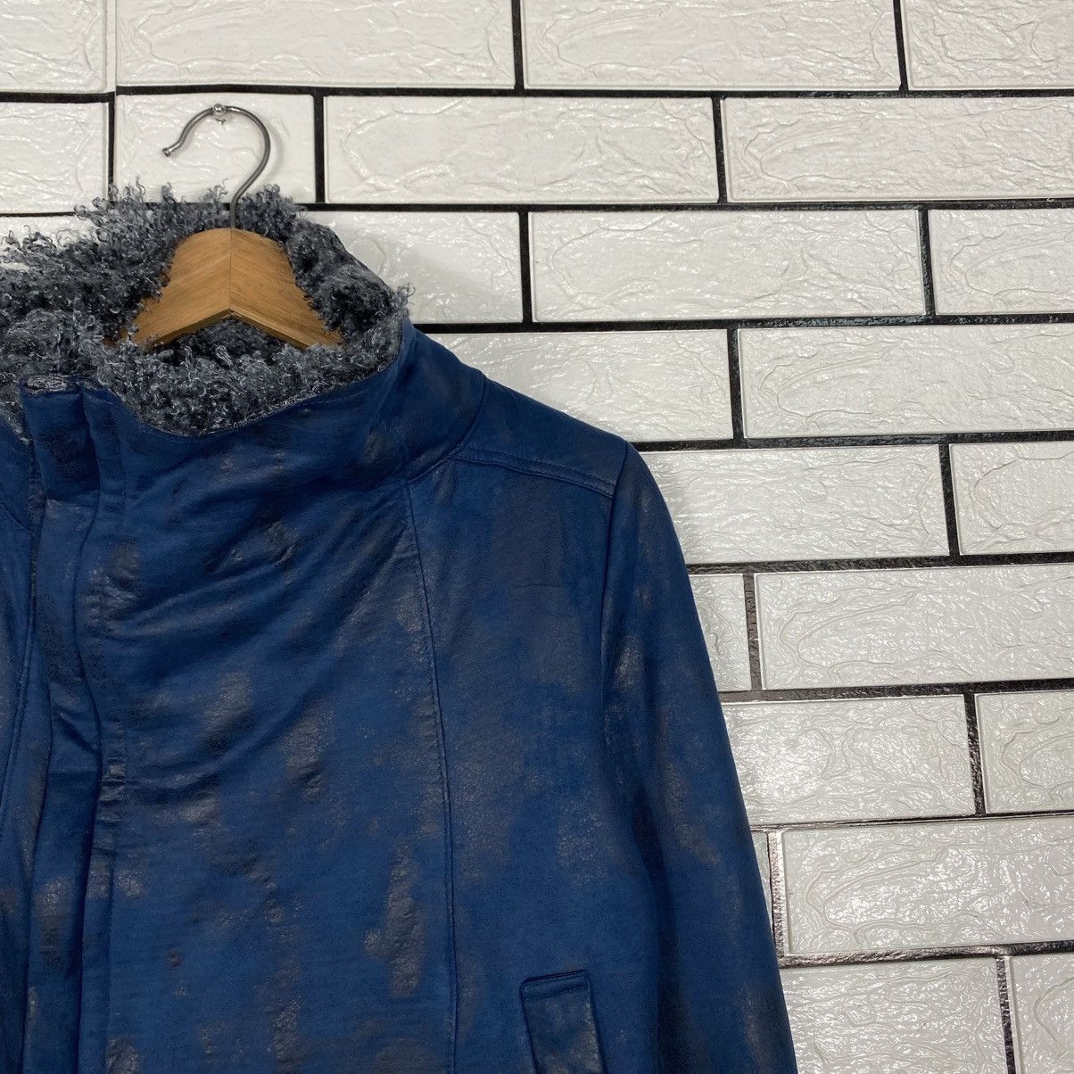 Japanese Brand Cropped Parachute Leather Jacket Spiralgirl Faux Fur Blanket Size M / US 6-8 / IT 42-44 - 7 Thumbnail